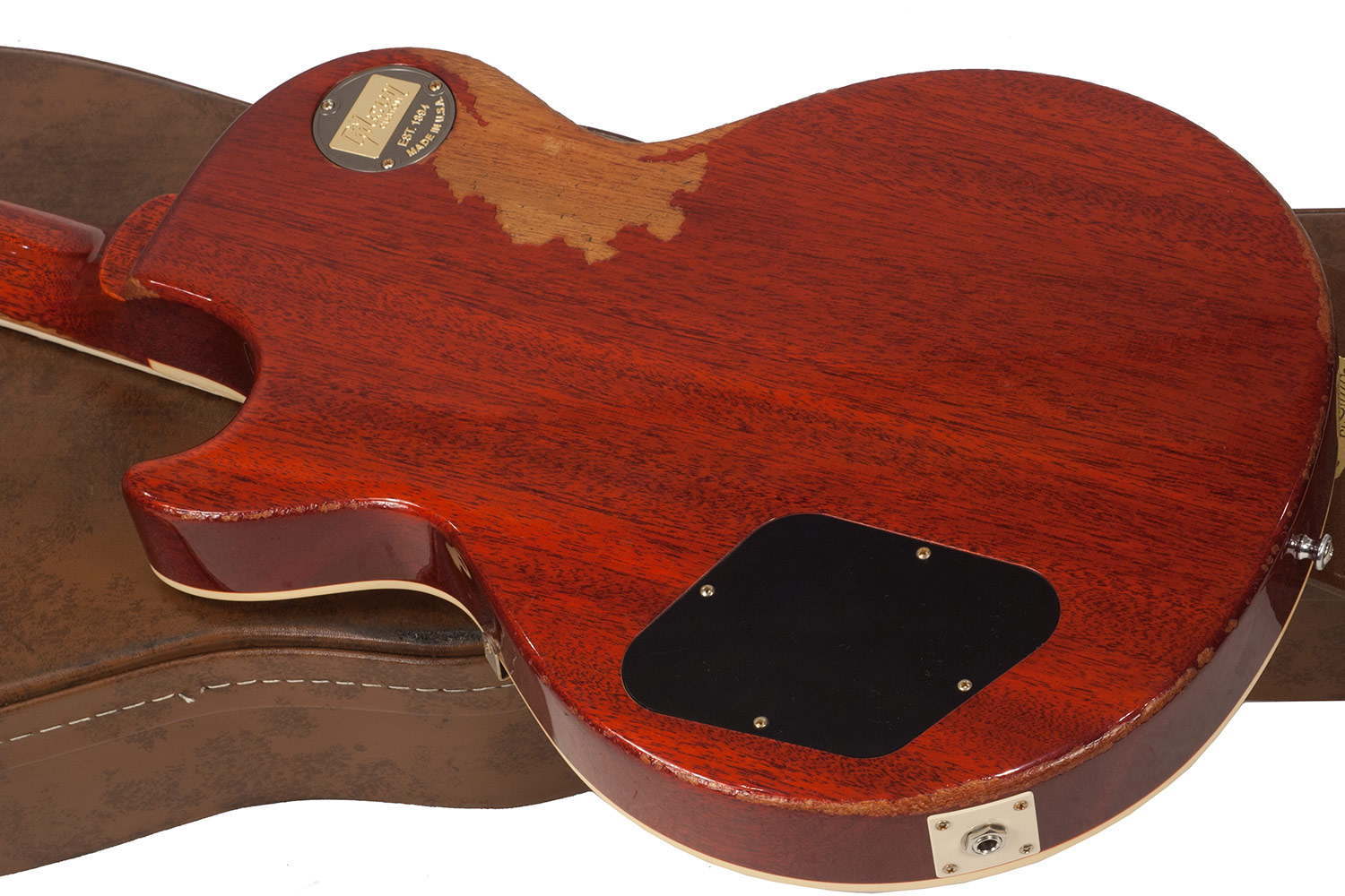 Gibson Custom Shop M2m Les Paul Standard 1958 2h Ht Rw #r862322 - Aged Bourbon Burst - Single-Cut-E-Gitarre - Variation 5