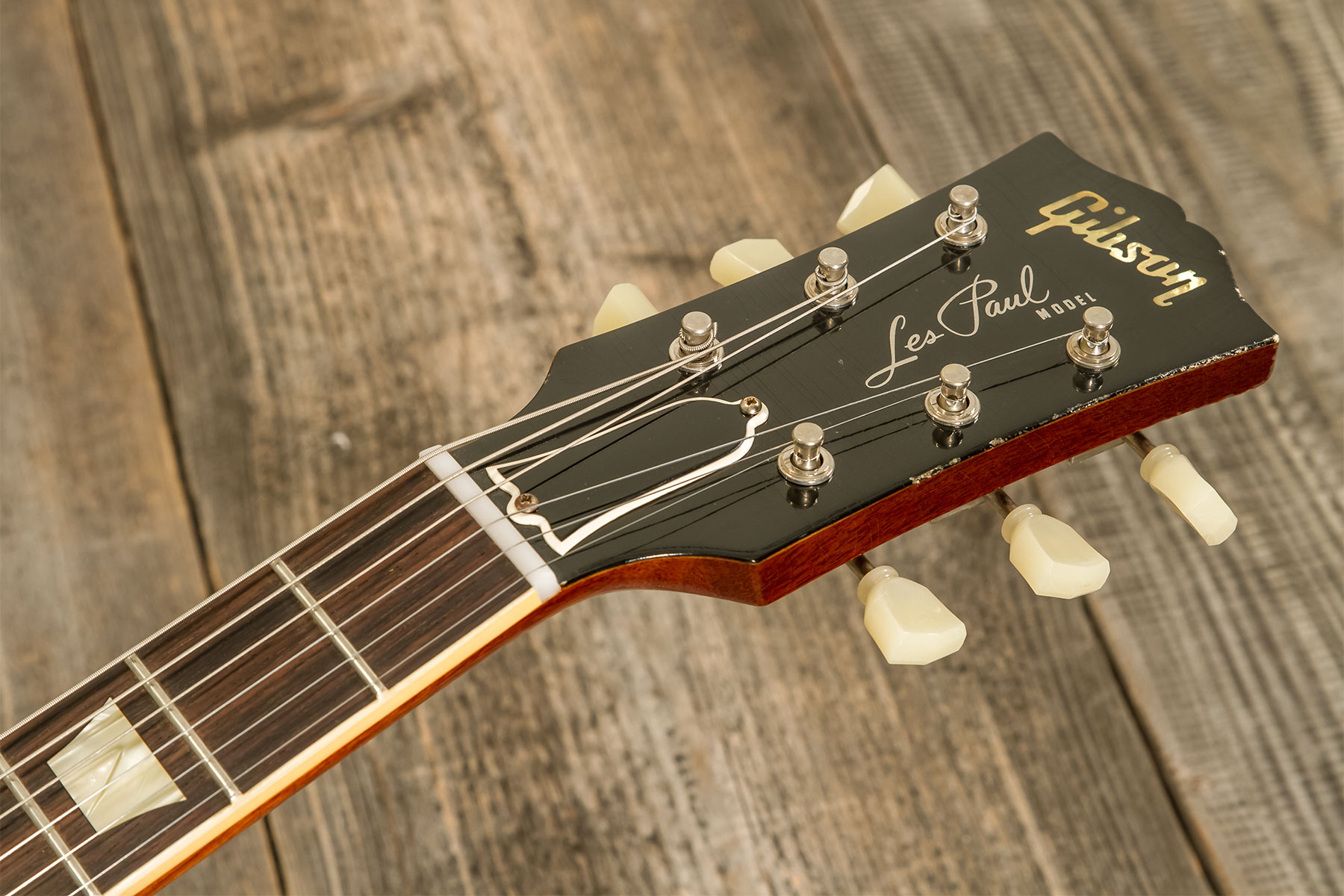 Gibson Custom Shop M2m Les Paul Standard 1959 2h Ht Rw #932130 - Murphy Lab Light Aged Golden Poppy Burst - Single-Cut-E-Gitarre - Variation 10