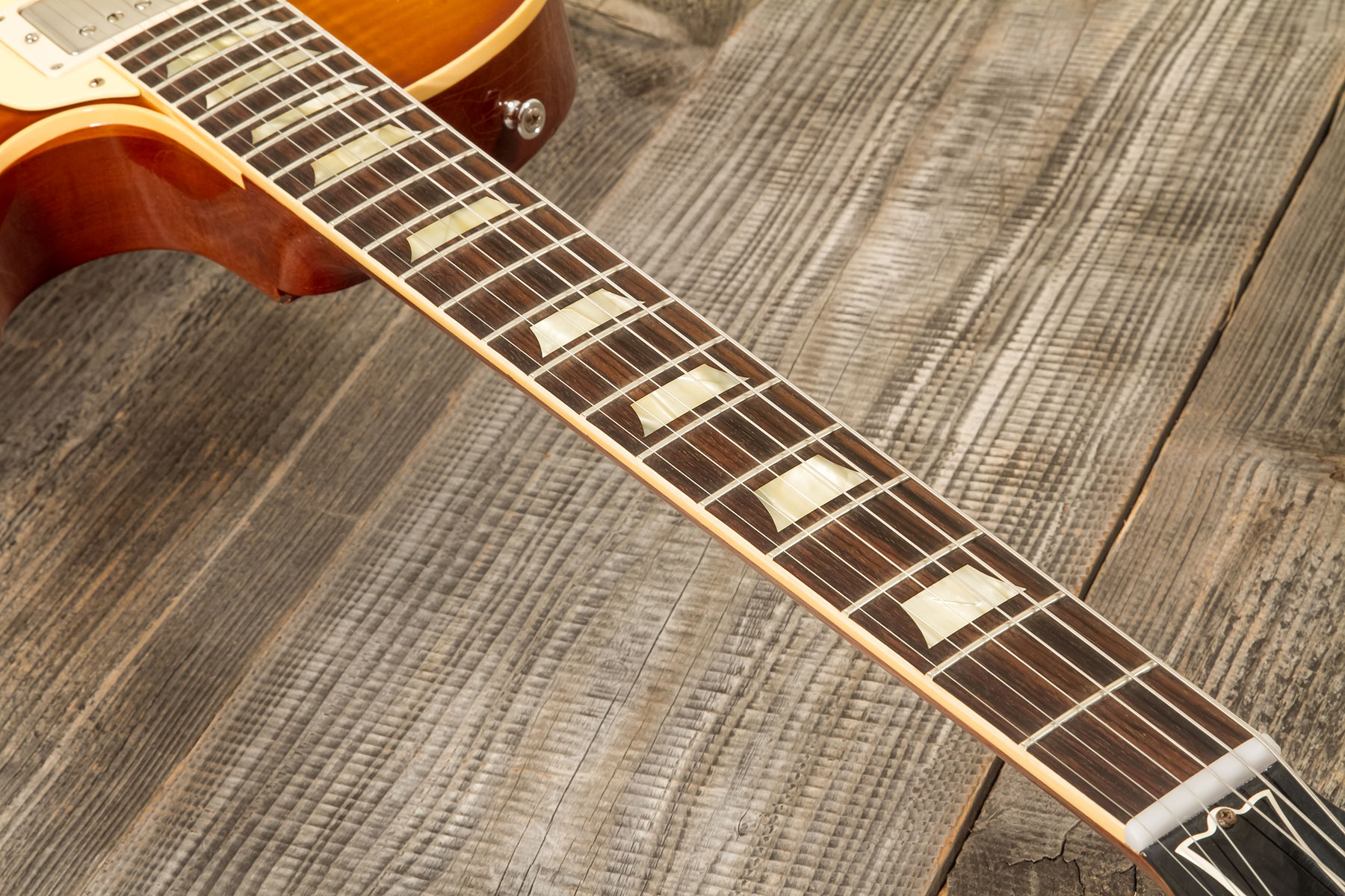Gibson Custom Shop M2m Les Paul Standard 1959 2h Ht Rw #932130 - Murphy Lab Light Aged Golden Poppy Burst - Single-Cut-E-Gitarre - Variation 6