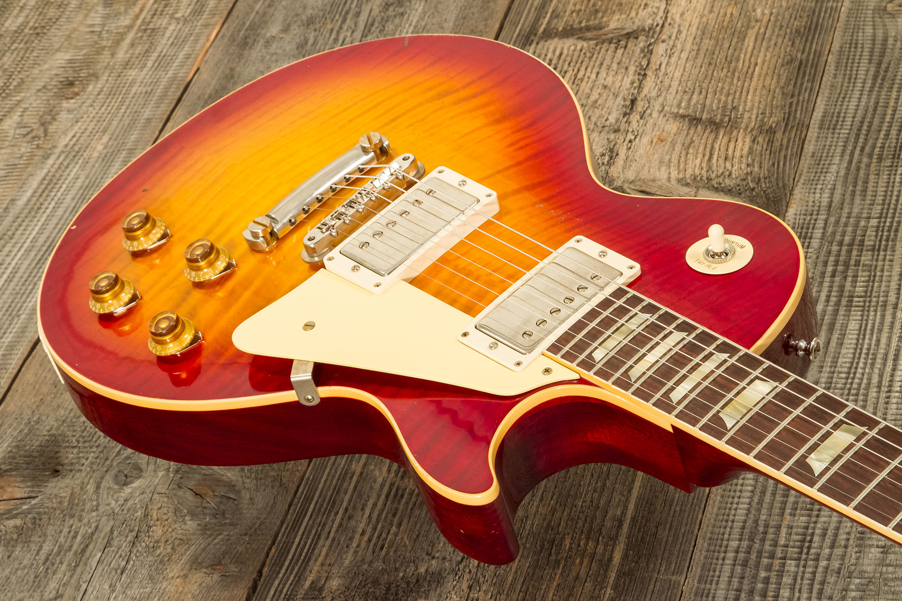Gibson Custom Shop M2m Les Paul Standard 1959 2h Ht Rw #932145 - Murphy Lab Light Aged Factory Burst - Single-Cut-E-Gitarre - Variation 3