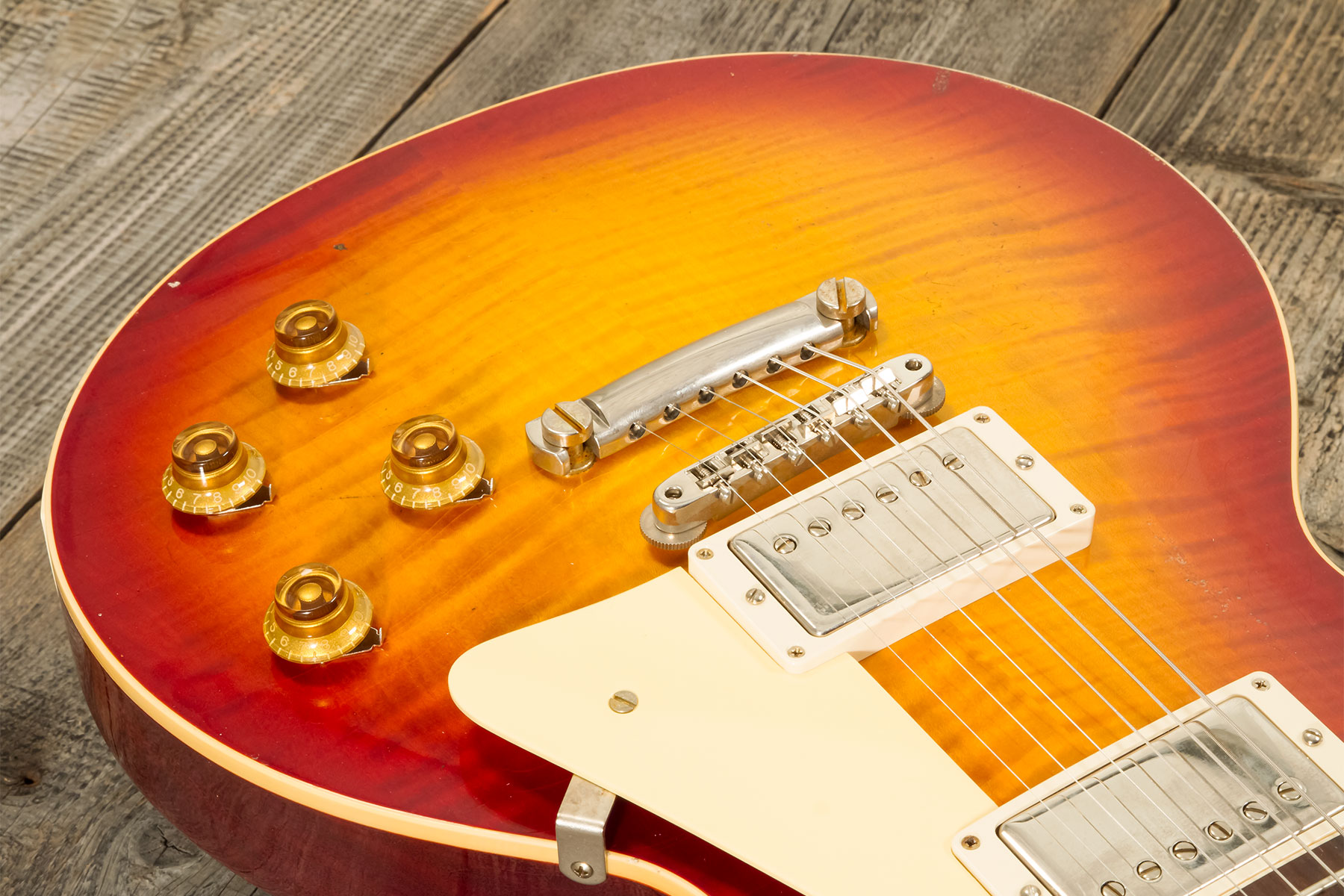 Gibson Custom Shop M2m Les Paul Standard 1959 2h Ht Rw #932145 - Murphy Lab Light Aged Factory Burst - Single-Cut-E-Gitarre - Variation 4