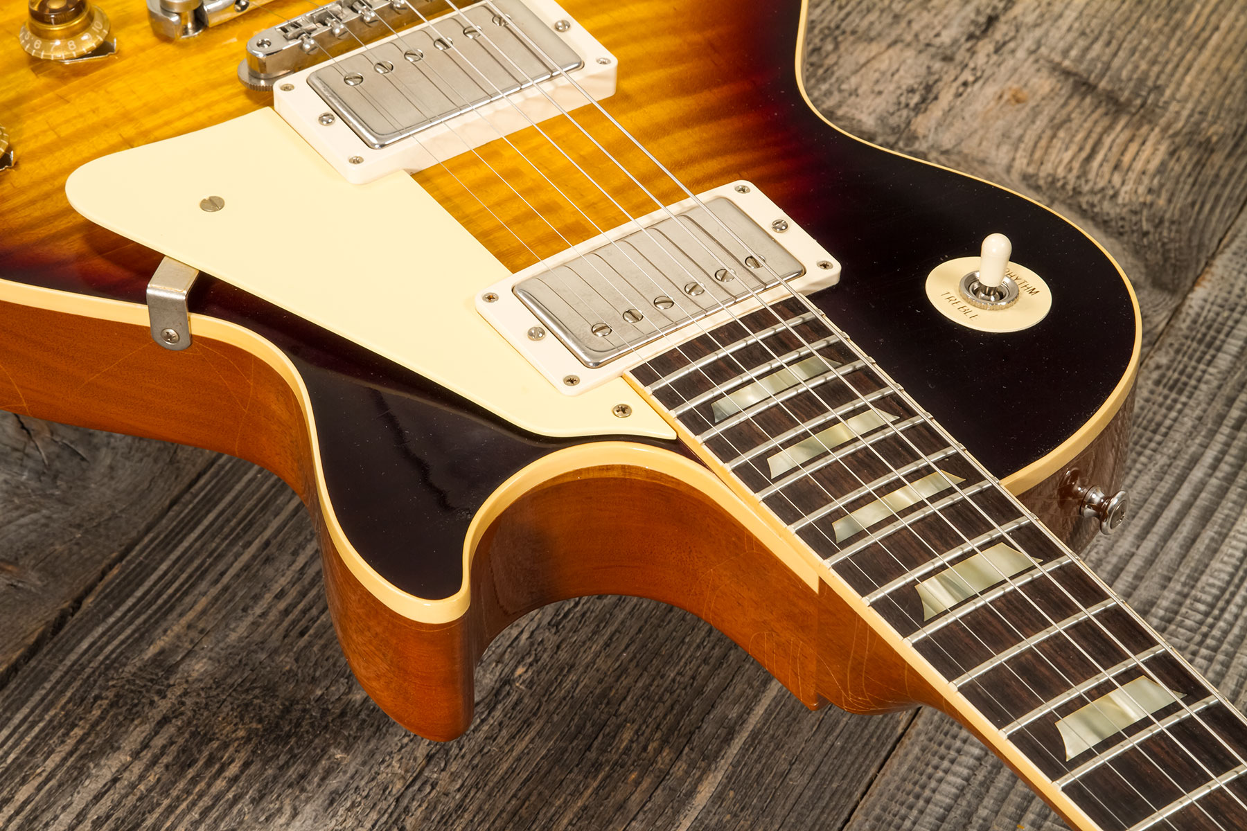 Gibson Custom Shop M2m Les Paul Standard 1959 2h Ht Rw #932147 - Murphy Lab Ultra Light Aged Kindred Burst - Single-Cut-E-Gitarre - Variation 4