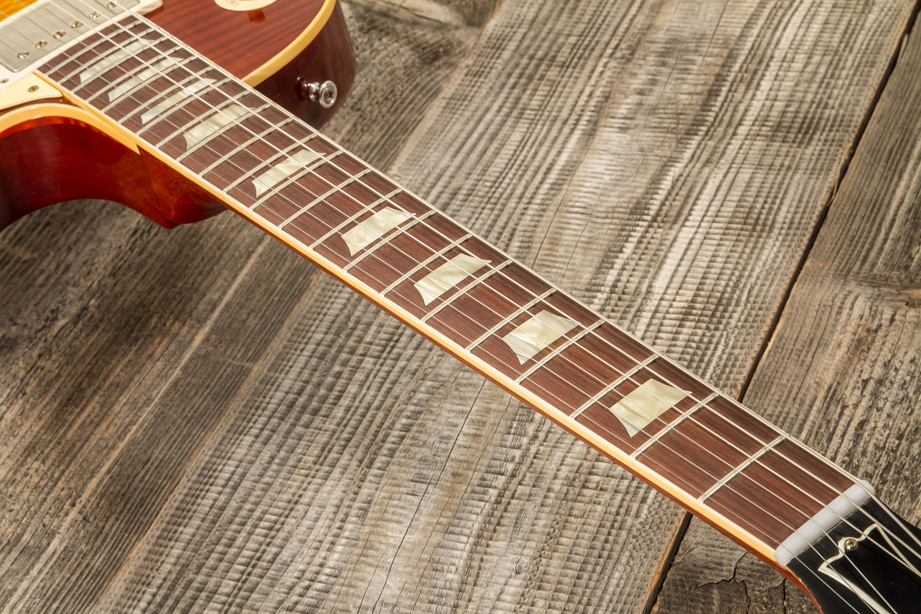 Gibson Custom Shop M2m Les Paul Standard 1959 2h Ht Rw #932609 - Murphy Lab Light Aged Royal Tea Burst - Single-Cut-E-Gitarre - Variation 5