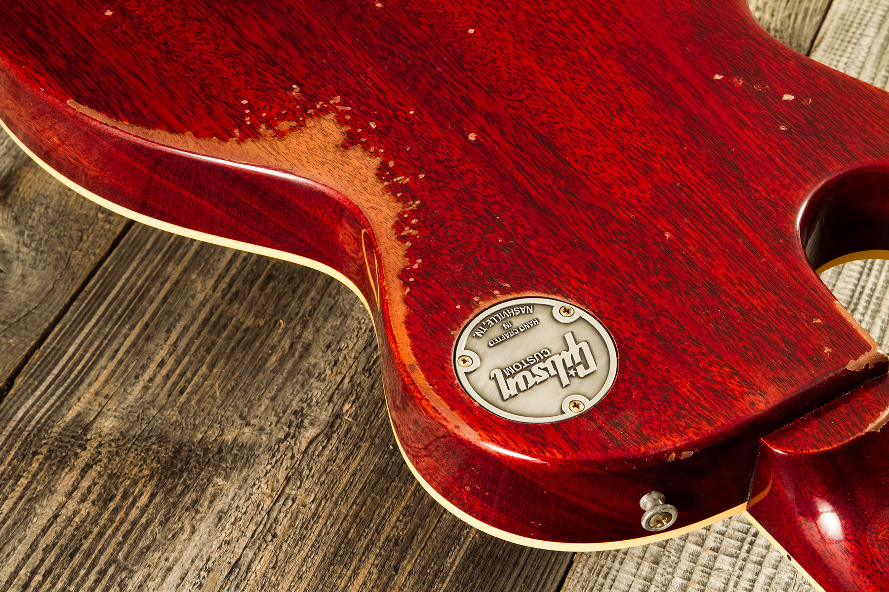 Gibson Custom Shop M2m Les Paul Standard 1959 2h Ht Rw #942136 - Murphy Lab Heavy Aged Sunrise Tea Burst - Single-Cut-E-Gitarre - Variation 9