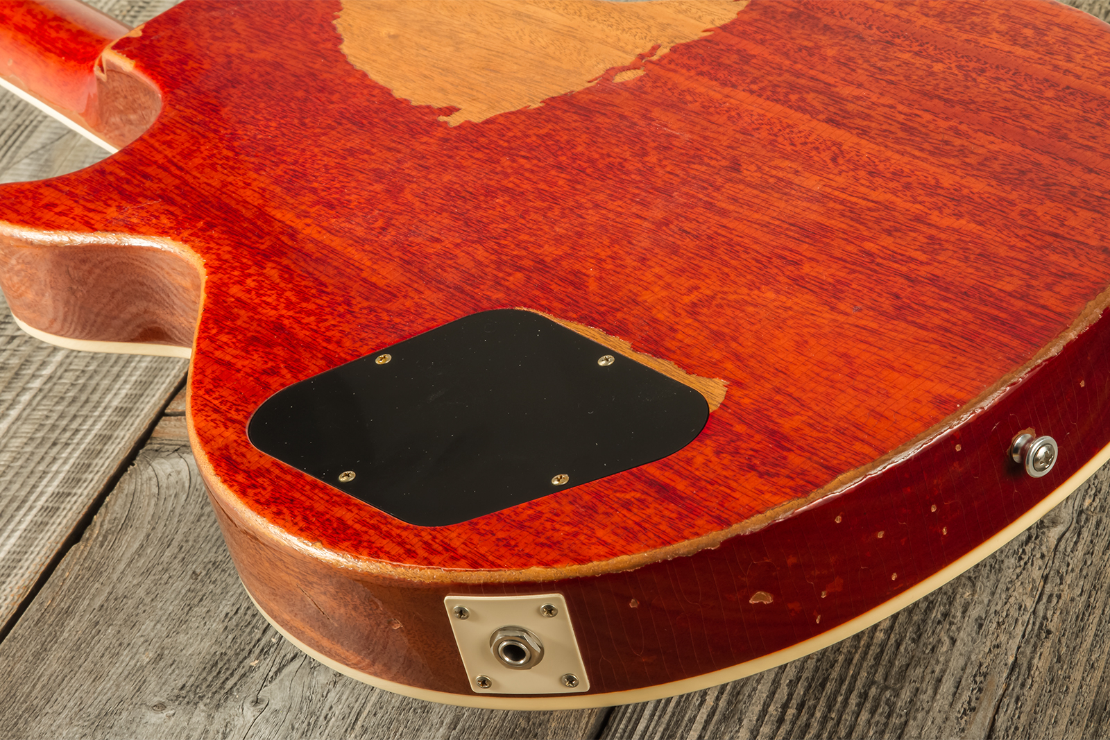 Gibson Custom Shop M2m Les Paul Standard 1959 2h Ht Rw #r961618 - Aged Sunrise Teaburst - Single-Cut-E-Gitarre - Variation 13