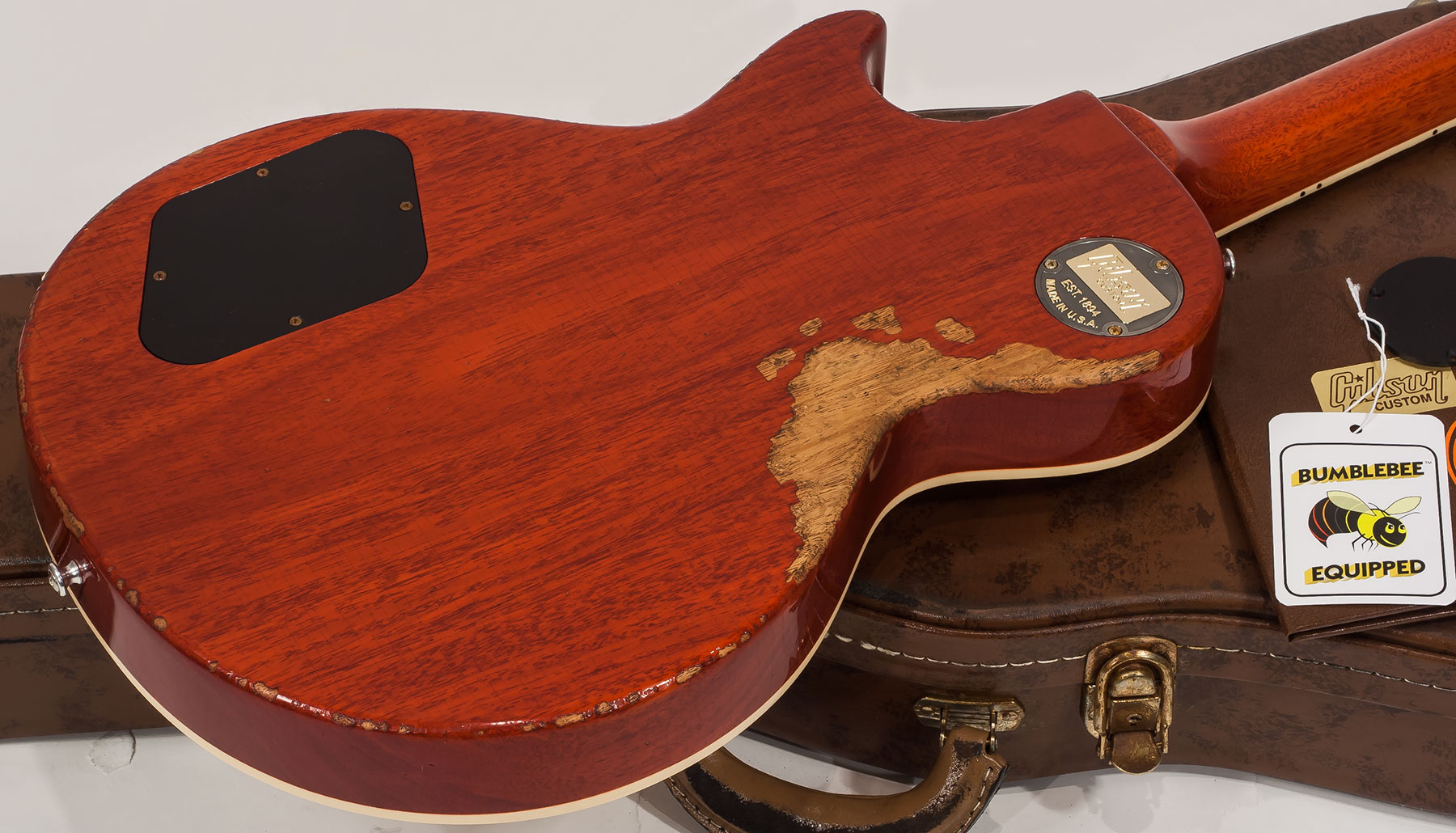 Gibson Custom Shop M2m Les Paul Standard 1959 2h Ht Rw #982197 - Heavy Aged Iced Tea - Single-Cut-E-Gitarre - Variation 4