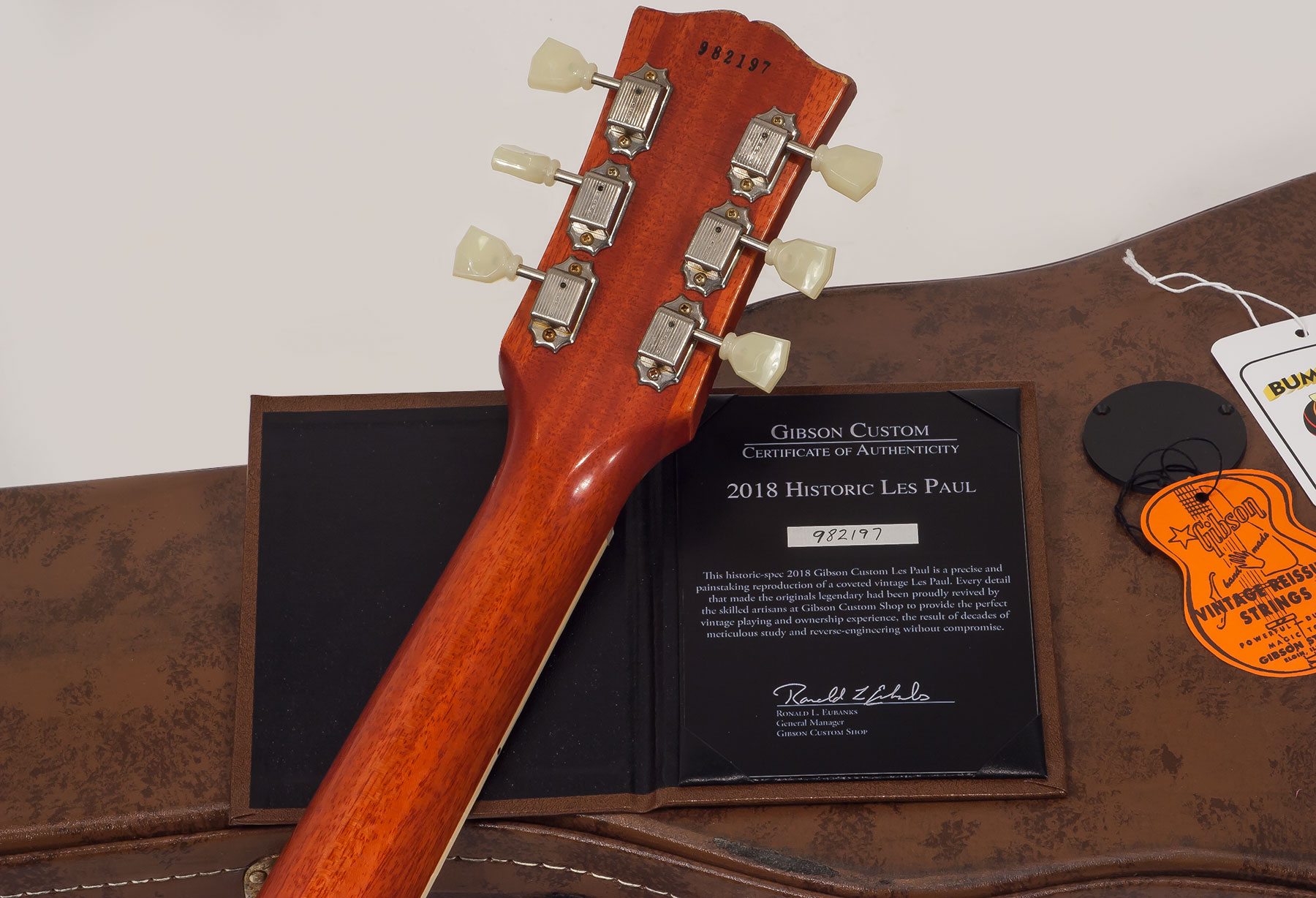 Gibson Custom Shop M2m Les Paul Standard 1959 2h Ht Rw #982197 - Heavy Aged Iced Tea - Single-Cut-E-Gitarre - Variation 5