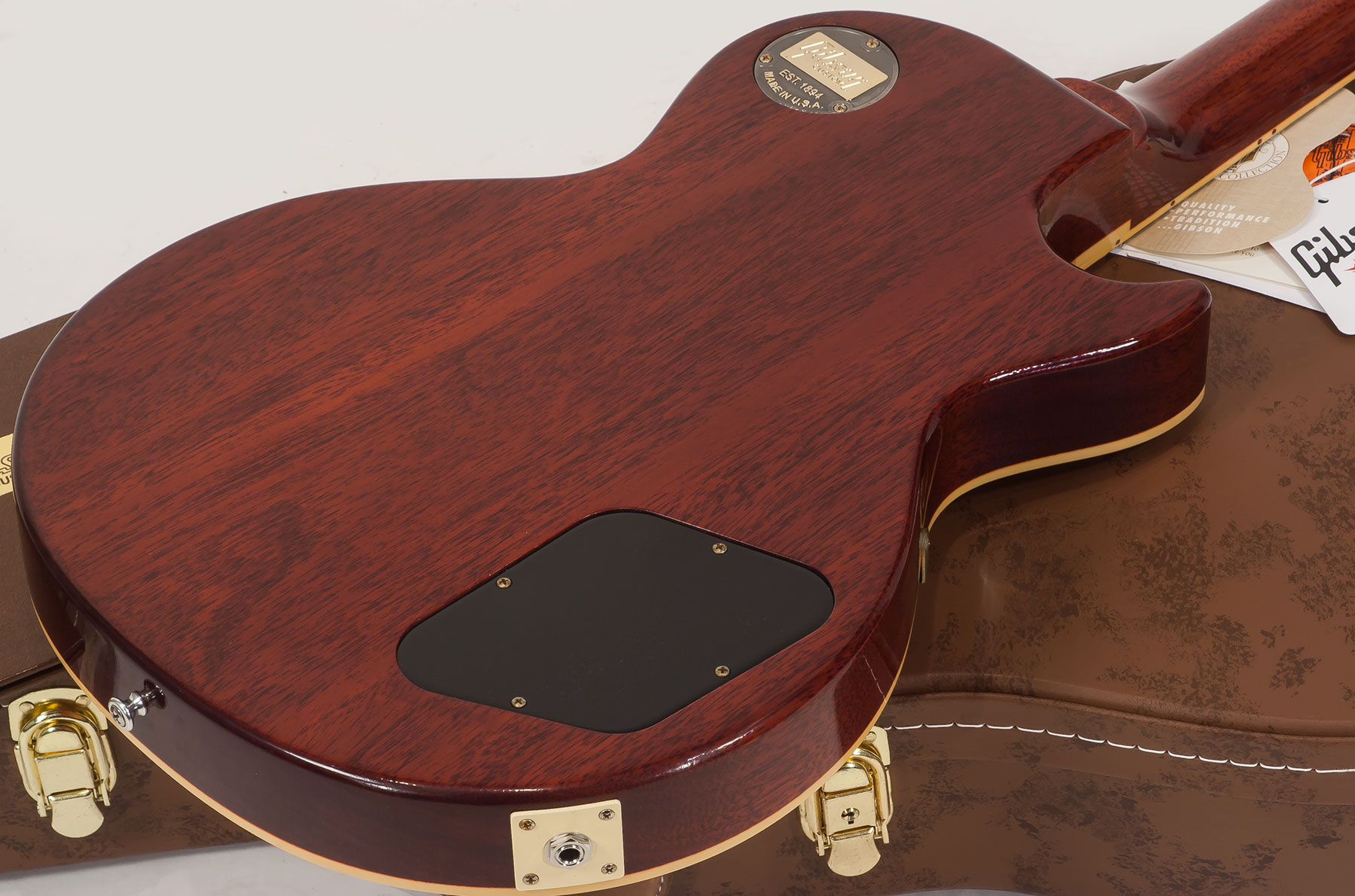 Gibson Custom Shop M2m Les Paul Standard 1959 Lh Gaucher Ltd 2h Ht Rw #971610 - Vos Washed Cherry - E-Gitarre für Linkshänder - Variation 5