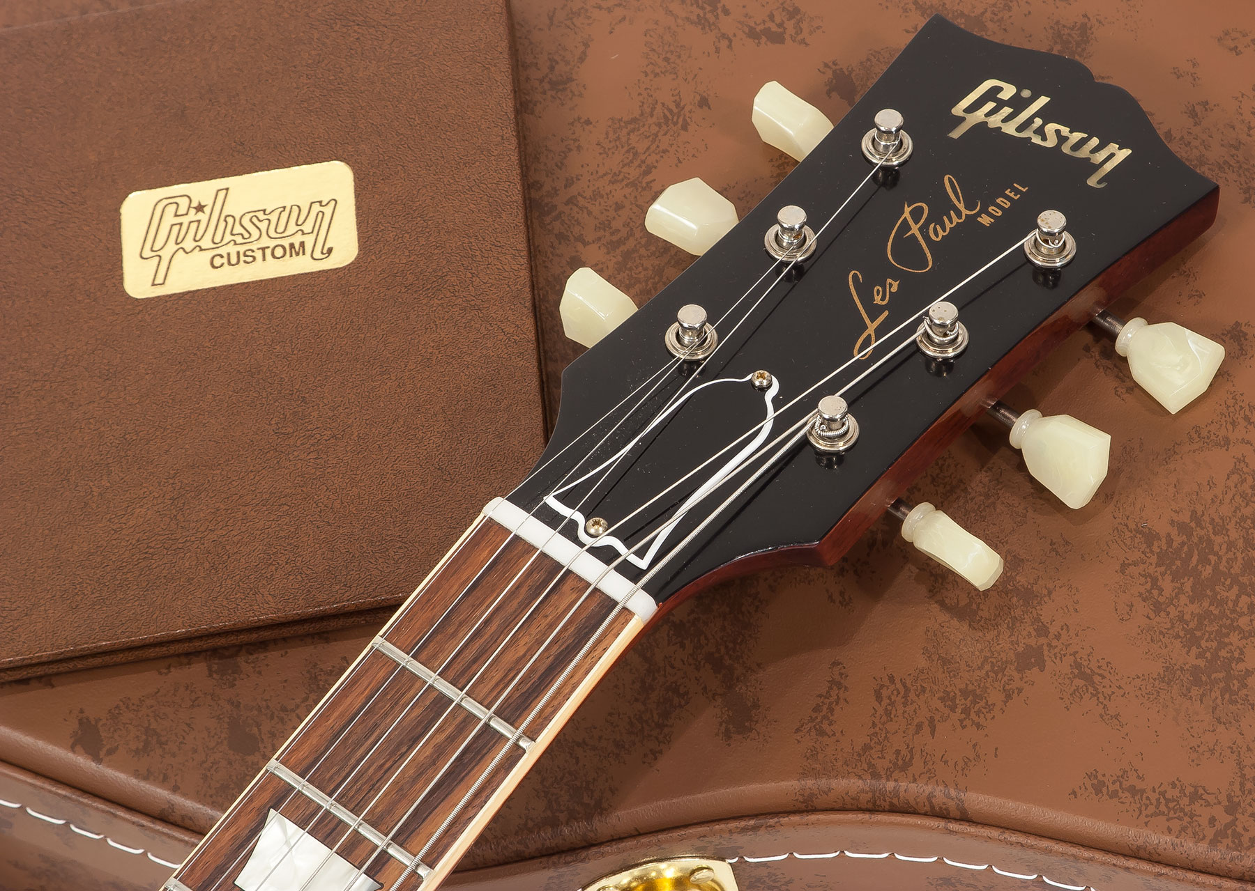 Gibson Custom Shop M2m Les Paul Standard 1959 Lh Gaucher Ltd 2h Ht Rw #971610 - Vos Washed Cherry - E-Gitarre für Linkshänder - Variation 6