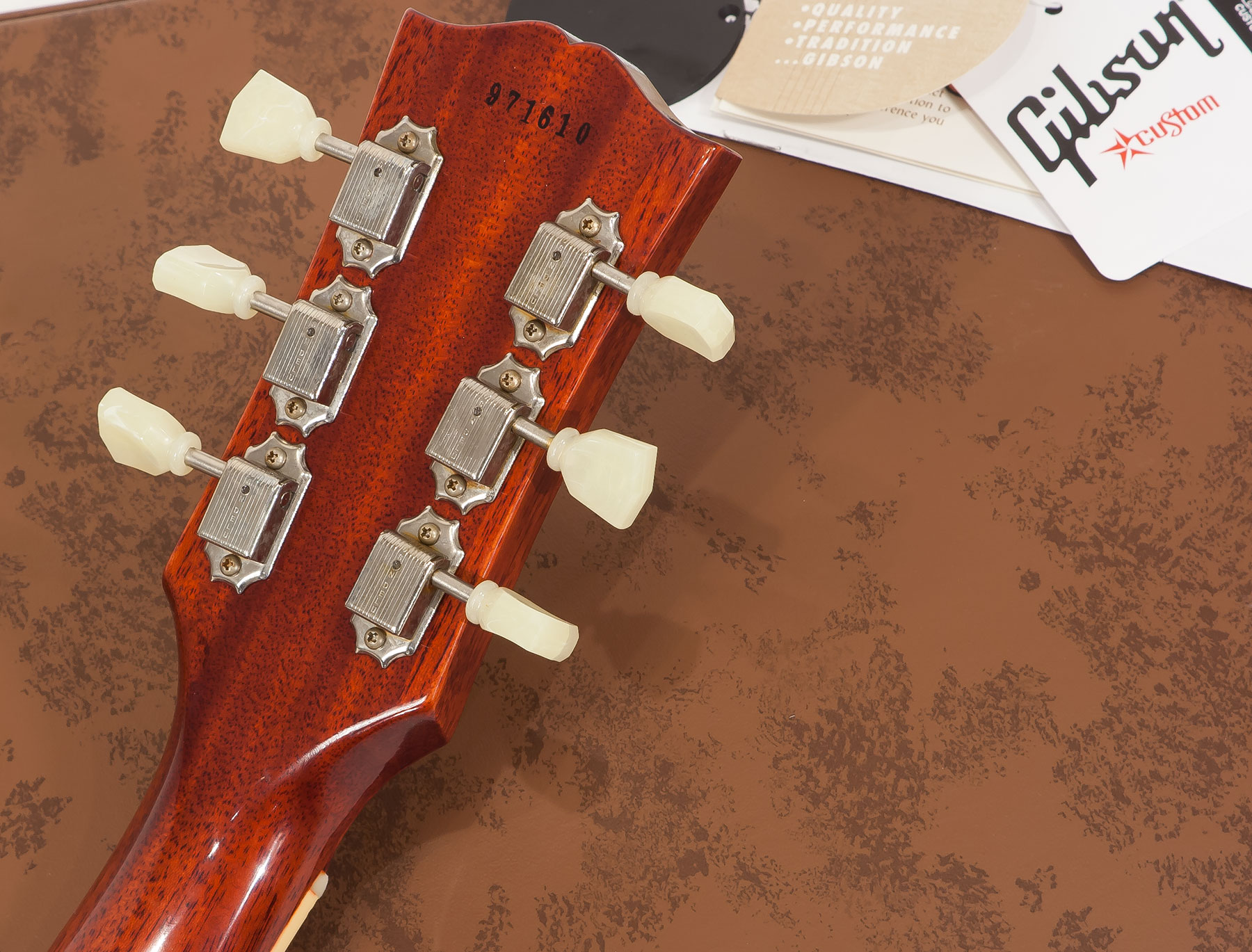 Gibson Custom Shop M2m Les Paul Standard 1959 Lh Gaucher Ltd 2h Ht Rw #971610 - Vos Washed Cherry - E-Gitarre für Linkshänder - Variation 7