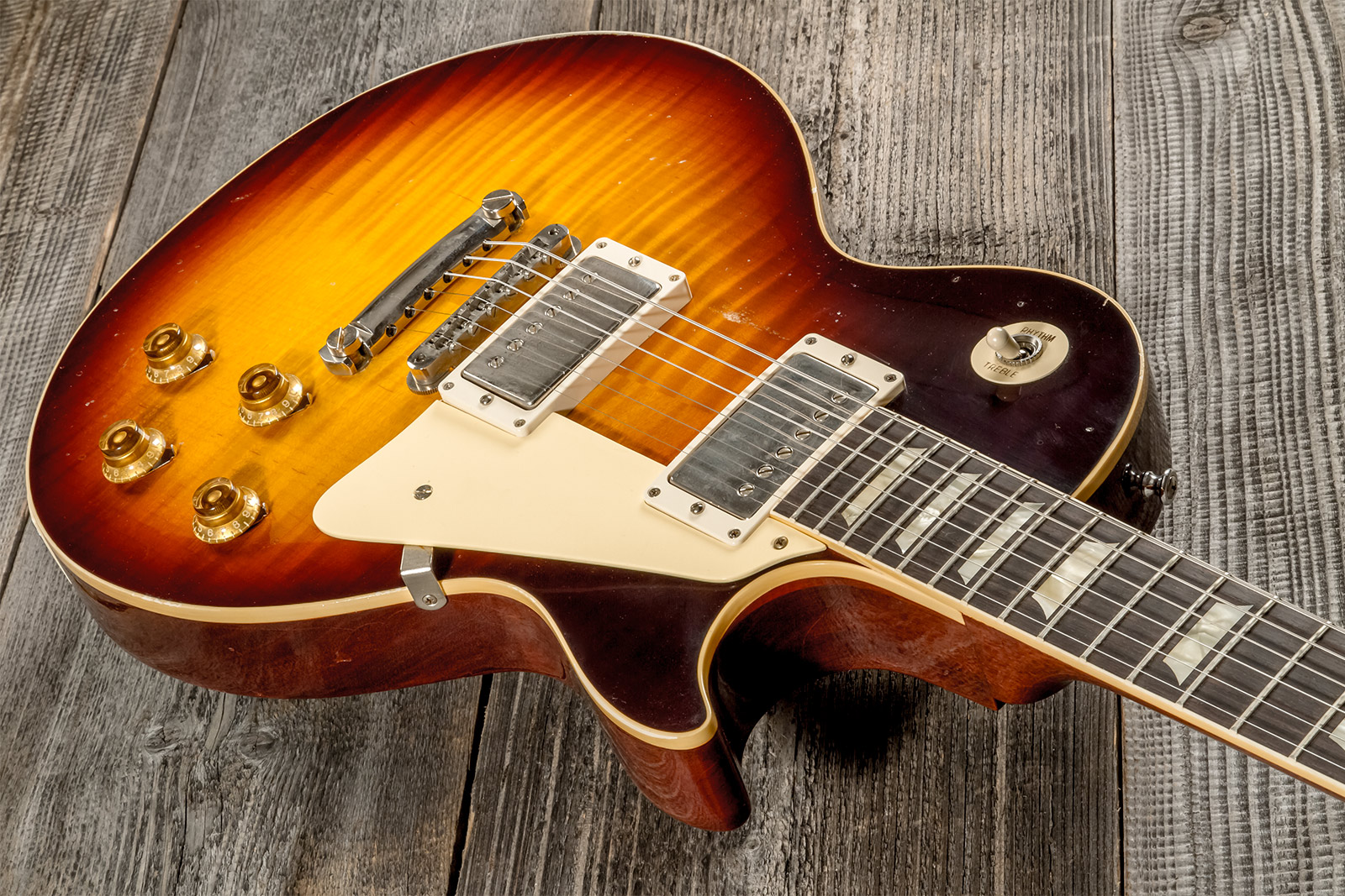 Gibson Custom Shop M2m Les Paul Standard 1959 Reissue 2h Ht Rw #932140 - Murphy Lab Light Aged Bourbon Burst - Single-Cut-E-Gitarre - Variation 2