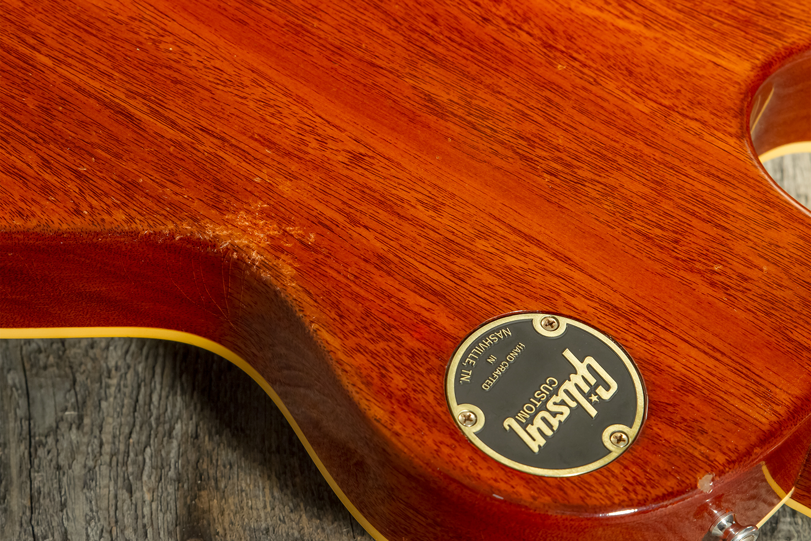 Gibson Custom Shop M2m Les Paul Standard 1959 Reissue 2h Ht Rw #932154 - Murphy Lab Light Aged Green Lemon Burst - Single-Cut-E-Gitarre - Variation 6