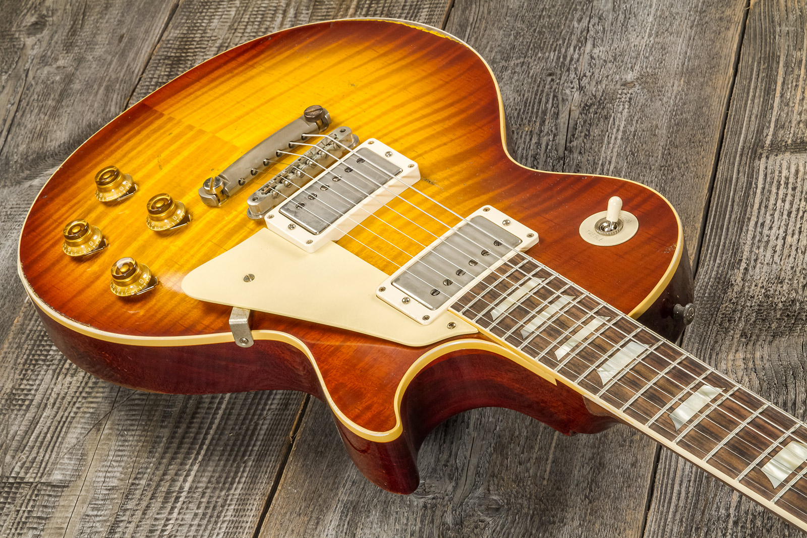 Gibson Custom Shop M2m Les Paul Standard 1959 Reissue 2h Ht Rw #932156 - Ultra Heavy Aged Iced Tea Burst - Single-Cut-E-Gitarre - Variation 2