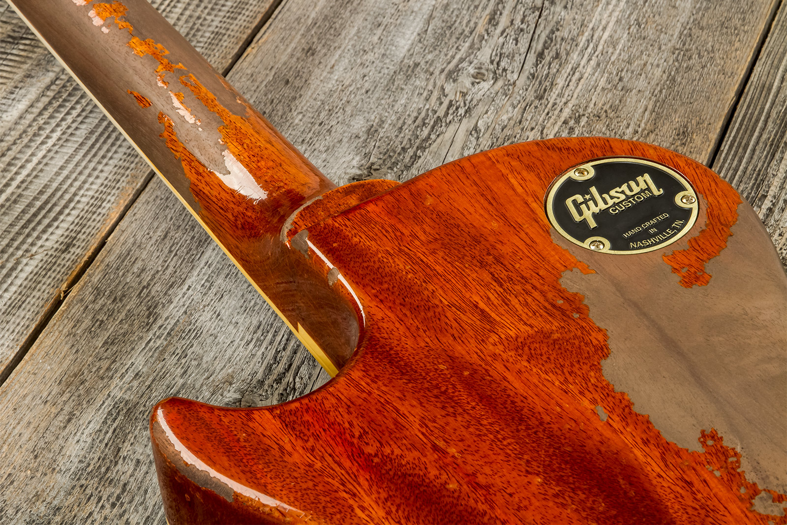 Gibson Custom Shop M2m Les Paul Standard 1959 Reissue 2h Ht Rw #932160 - Murphy Lab Heavy Light Aged Golden Poppy Burst - Single-Cut-E-Gitarre - Varia