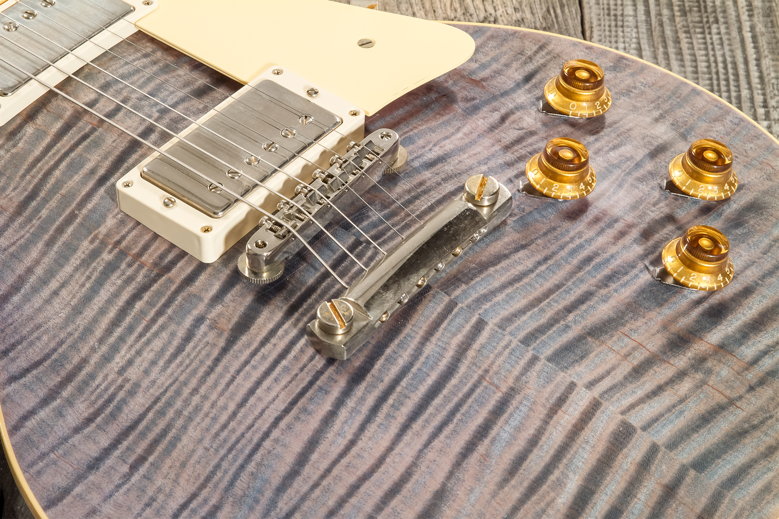 Gibson Custom Shop M2m Les Paul Standard 1959 Reissue 2h Ht Rw #932161 - Murphy Lab Ultra Light Aged Ocean Blue - Single-Cut-E-Gitarre - Variation 4