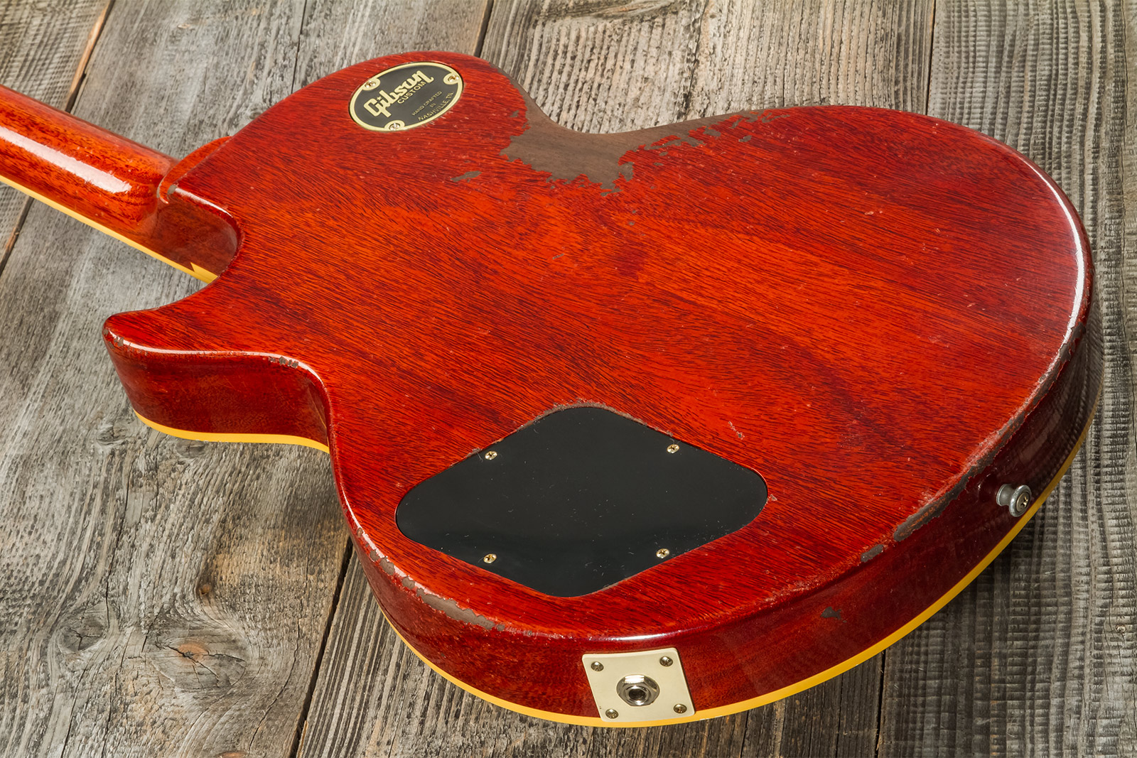 Gibson Custom Shop M2m Les Paul Standard 1959 Reissue 2h Ht Rw #932980 - Murphy Lab Heavy Aged Dirty Lemon Fade - Single-Cut-E-Gitarre - Variation 5