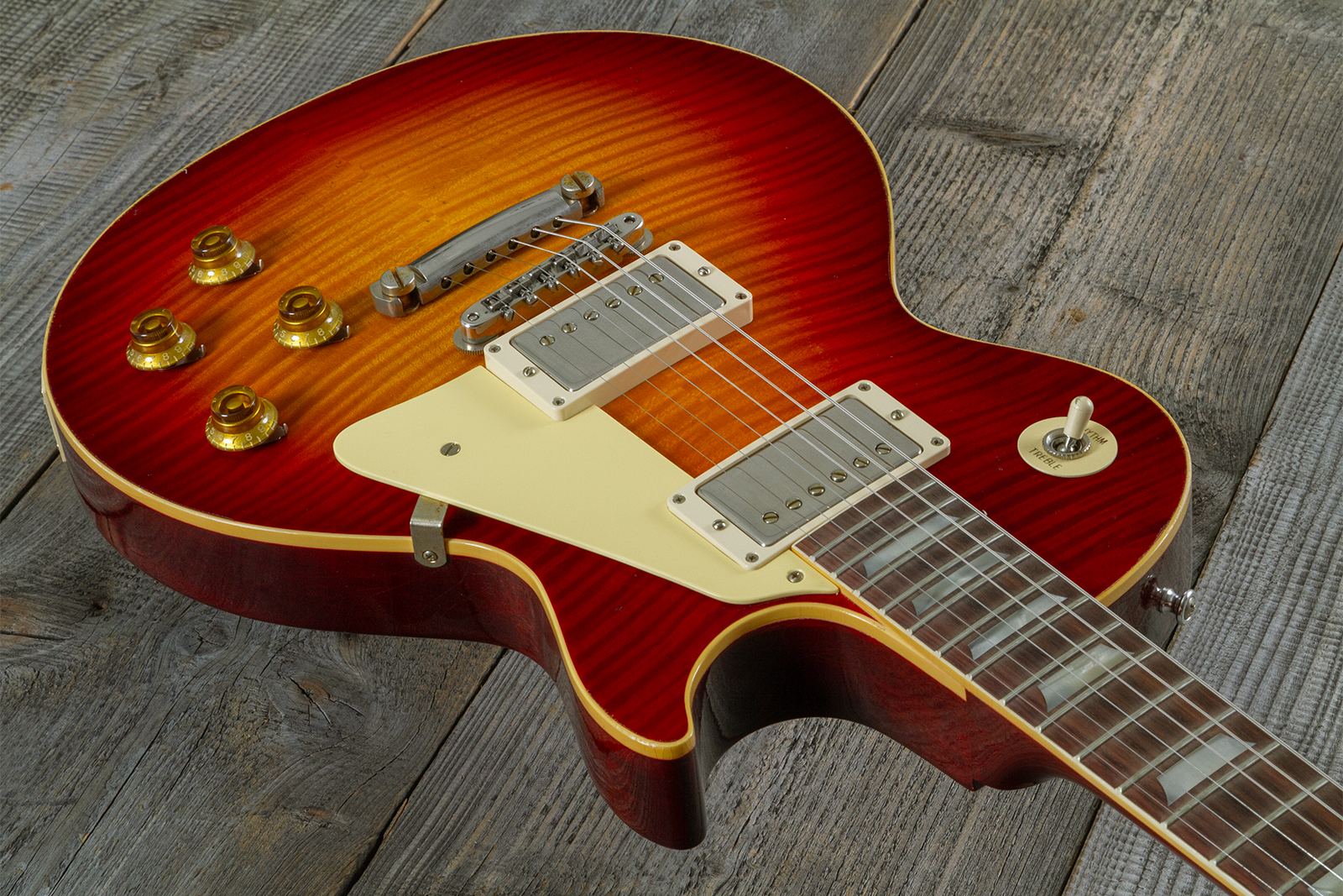 Gibson Custom Shop M2m Les Paul Standard 1959 Reissue 2h Ht Rw #934249 - Murphy Lab Light Aged Factory Burst - Single-Cut-E-Gitarre - Variation 2