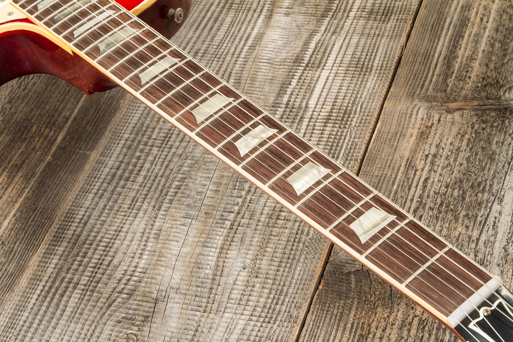 Gibson Custom Shop M2m Les Paul Standard 1959 Reissue 2h Ht Rw #934253 - Murphy Lab Heavy Aged Washed Cherry - Single-Cut-E-Gitarre - Variation 5