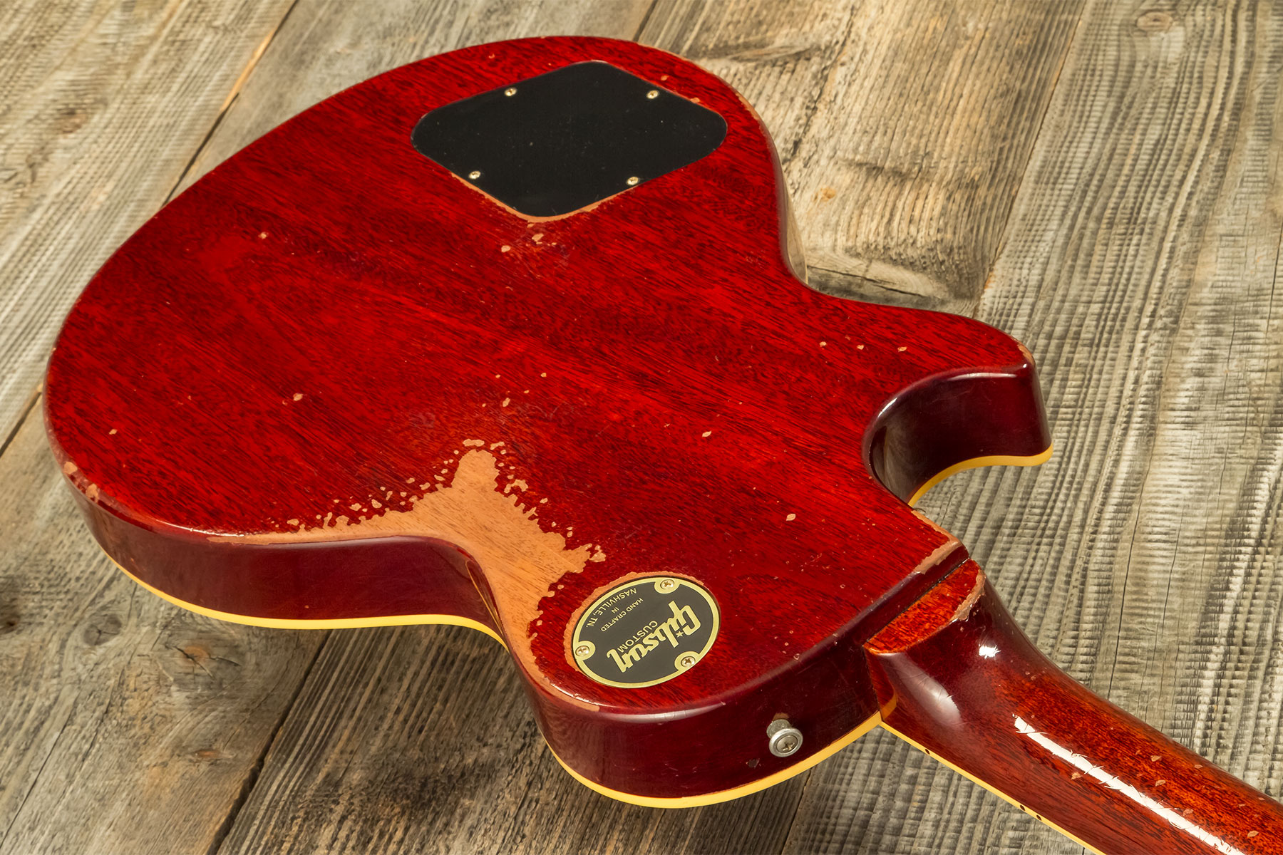 Gibson Custom Shop M2m Les Paul Standard 1959 Reissue 2h Ht Rw #934253 - Murphy Lab Heavy Aged Washed Cherry - Single-Cut-E-Gitarre - Variation 6