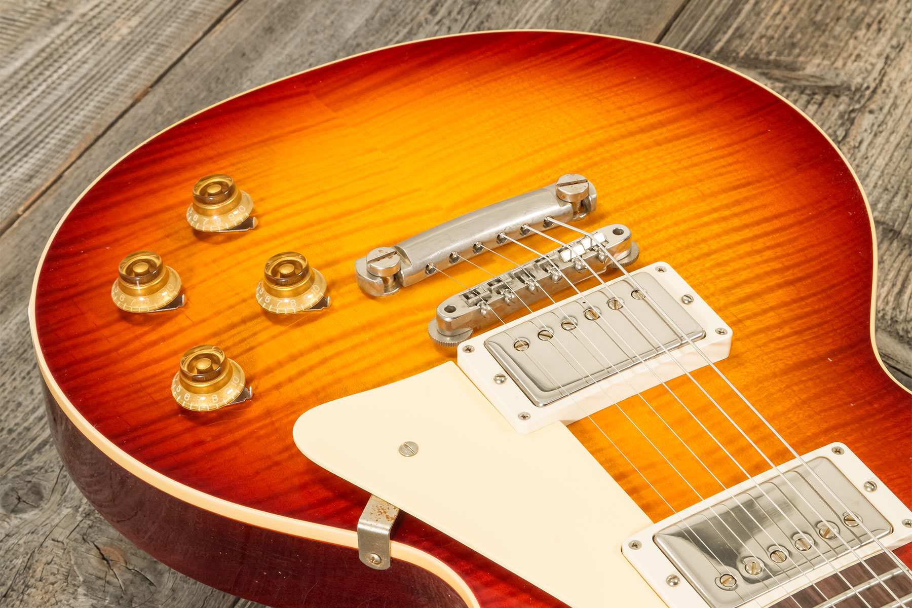Gibson Custom Shop M2m Les Paul Standard 1959 Reissue 2h Ht Rw #934256 - Murphy Lab Ultra Heavy Aged Factory Burst - Single-Cut-E-Gitarre - Variation 
