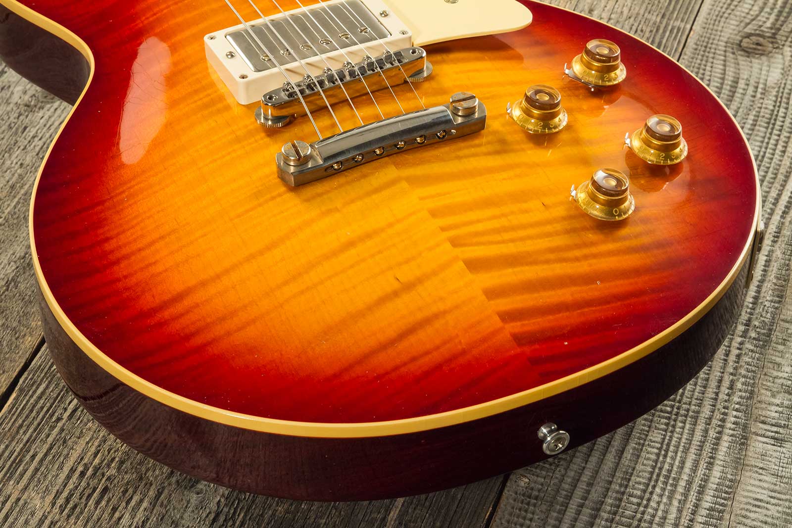 Gibson Custom Shop M2m Les Paul Standard 1959 Reissue 2h Ht Rw #934264 - Murphy Lab Ultra Light Aged Factory Burst - Single-Cut-E-Gitarre - Variation 