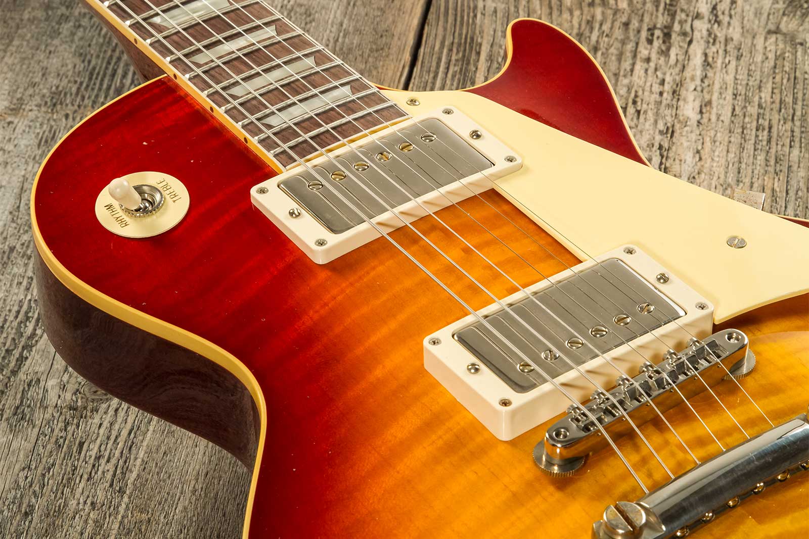 Gibson Custom Shop M2m Les Paul Standard 1959 Reissue 2h Ht Rw #934264 - Murphy Lab Ultra Light Aged Factory Burst - Single-Cut-E-Gitarre - Variation 