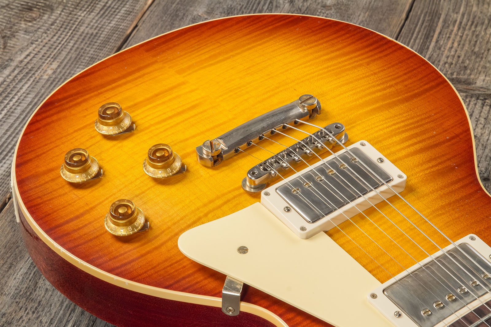 Gibson Custom Shop M2m Les Paul Standard 1959 Reissue 2h Ht Rw #934285 - Murphy Lab Light Aged Ice Tea Burst - Single-Cut-E-Gitarre - Variation 3