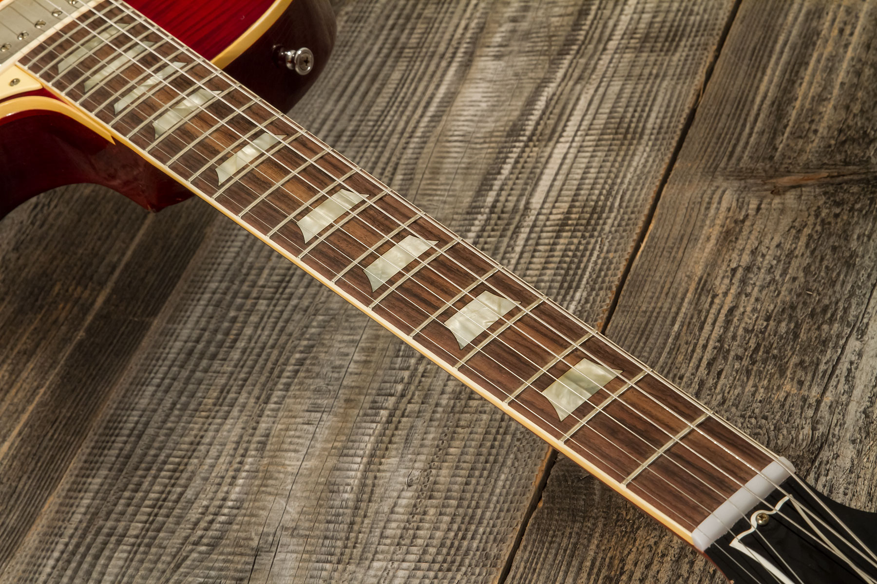 Gibson Custom Shop M2m Les Paul Standard 1959 Reissue 2h Ht Rw #94394 - Murphy Lab Light Aged Factory Burst - Single-Cut-E-Gitarre - Variation 5