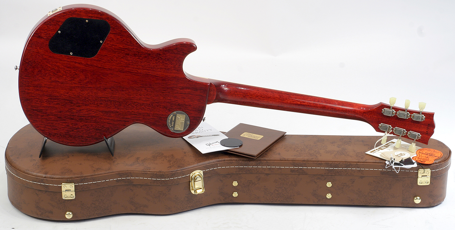 Gibson Custom Shop M2m Les Paul Standard 1959 Reissue 2h Ht Rw #943147 - Vos Red Tiger - Single-Cut-E-Gitarre - Variation 2