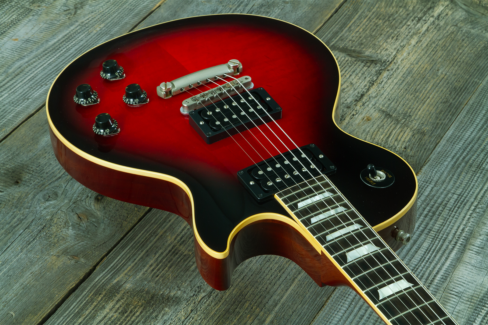 Gibson Custom Shop M2m Slash Les Paul 1958 Standard Proto #2 - Vos Vermillion Burst - Single-Cut-E-Gitarre - Variation 12