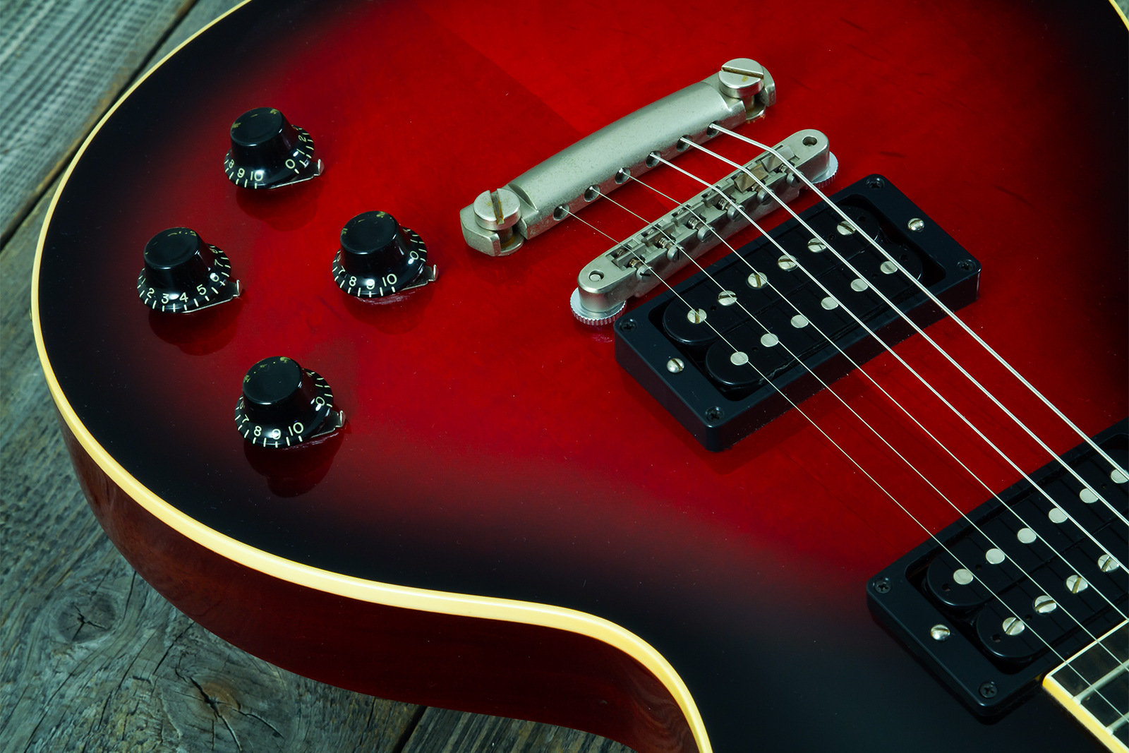 Gibson Custom Shop M2m Slash Les Paul 1958 Standard Proto #2 - Vos Vermillion Burst - Single-Cut-E-Gitarre - Variation 13