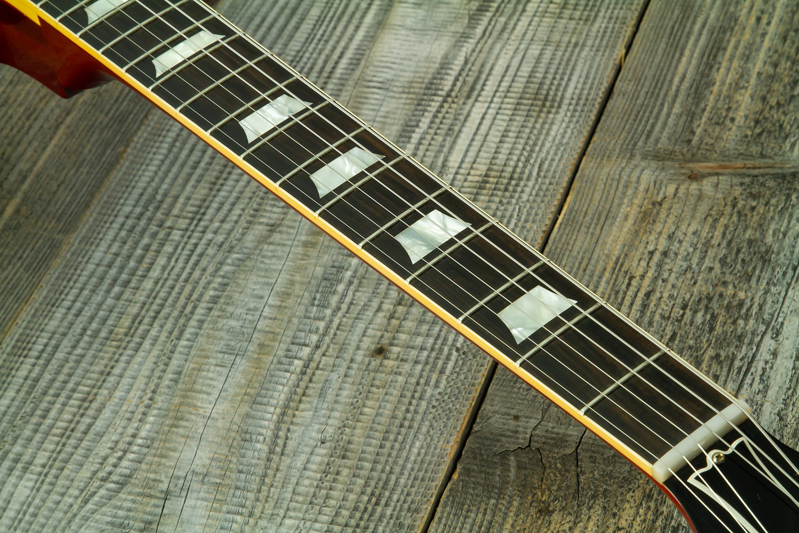 Gibson Custom Shop M2m Slash Les Paul 1958 Standard Proto #2 - Vos Vermillion Burst - Single-Cut-E-Gitarre - Variation 15