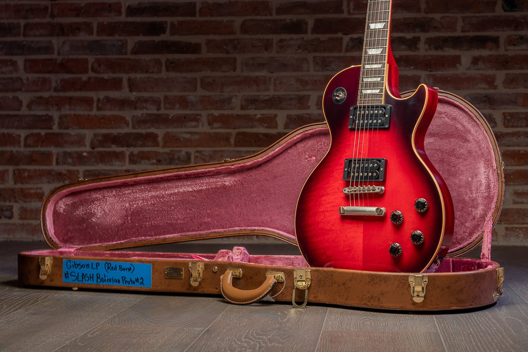 Gibson Custom Shop M2m Slash Les Paul 1958 Standard Proto #2 - Vos Vermillion Burst - Single-Cut-E-Gitarre - Variation 23