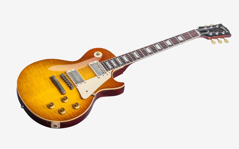 Gibson Custom Shop Mick Ralphs Les Paul Standard 1958 Replica Signature 2h Ht Rw - Aged Ralphs Burst - Single-Cut-E-Gitarre - Variation 1