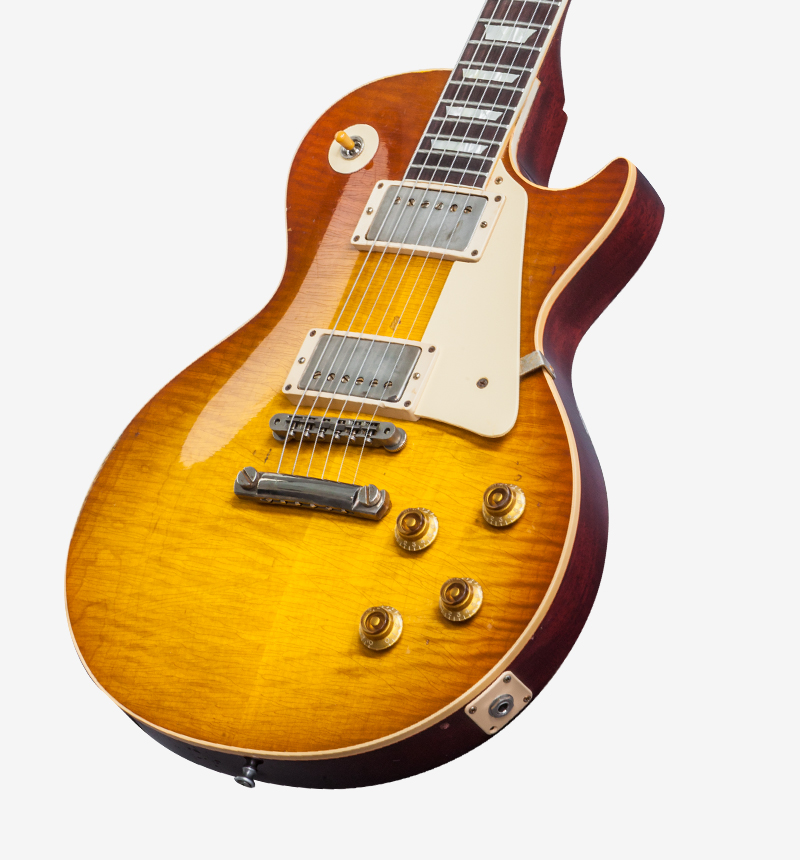 Gibson Custom Shop Mick Ralphs Les Paul Standard 1958 Replica Signature 2h Ht Rw - Aged Ralphs Burst - Single-Cut-E-Gitarre - Variation 2