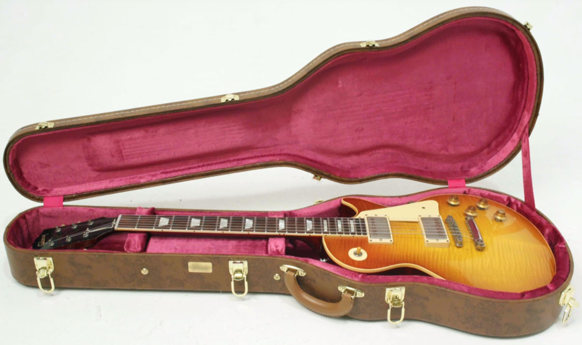 Gibson Custom Shop Mick Ralphs Les Paul Standard 1958 Replica Signature 2h Ht Rw - Aged Ralphs Burst - Single-Cut-E-Gitarre - Variation 5
