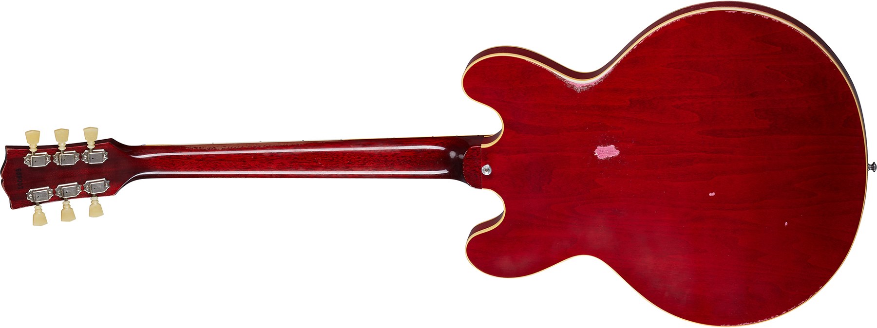 Gibson Custom Shop Murphy Lab Es-335 1961 Reissue 2h Ht Rw - Heavy Aged Sixties Cherry - Semi-Hollow E-Gitarre - Variation 1