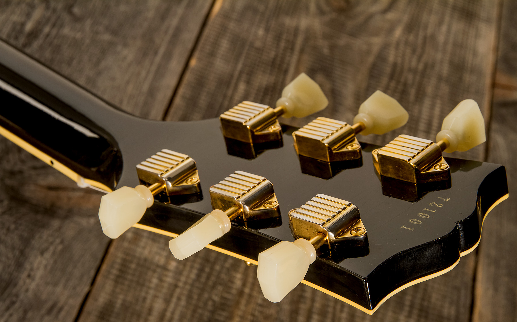 Gibson Custom Shop Murphy Lab Les Paul Custom 1957 2-pickups Reissue 2h Ht Eb - Ultra Light Aged Ebony - Single-Cut-E-Gitarre - Variation 6