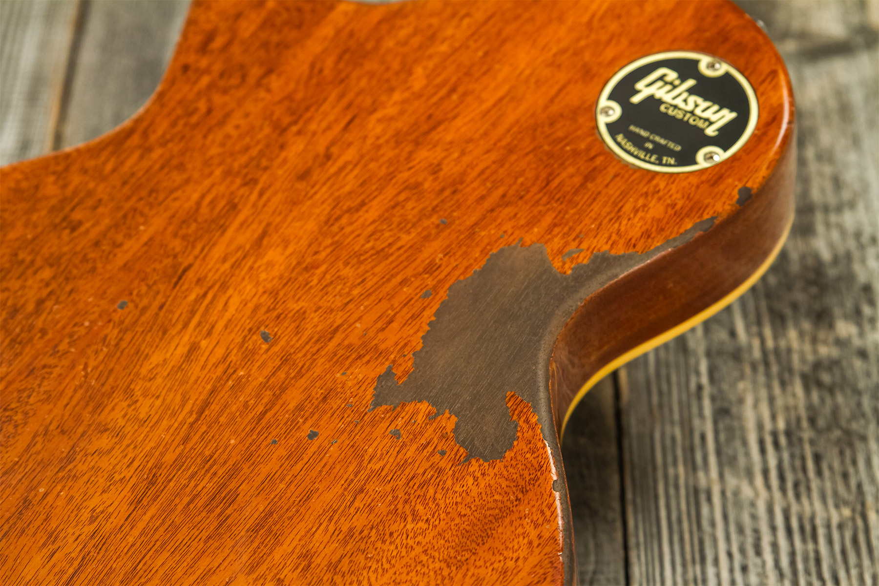 Gibson Custom Shop Murphy Lab Les Paul Standard 1959 Reissue 2h Ht Rw #93718 - Heavy Aged Green Lemon Fade - Single-Cut-E-Gitarre - Variation 6