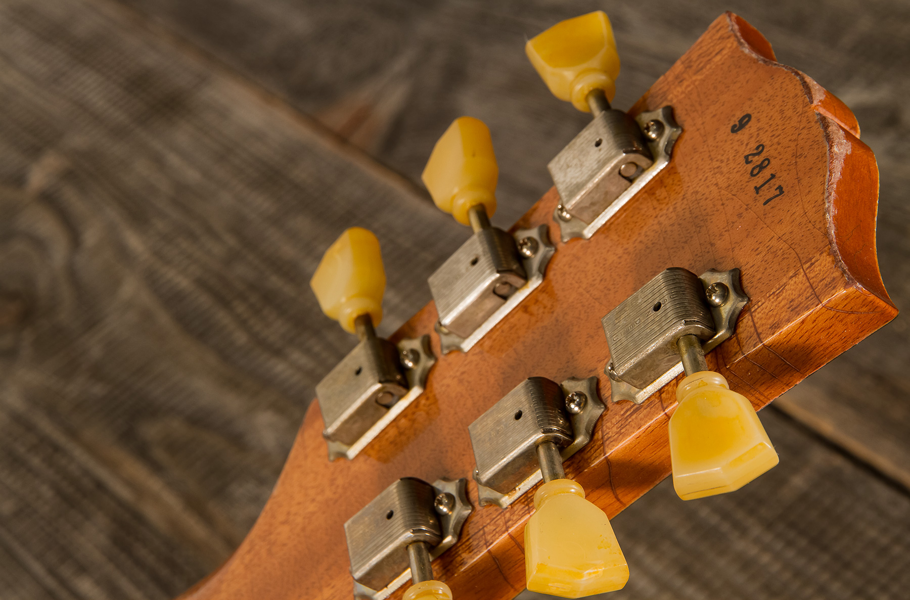 Gibson Custom Shop Murphy Lab Les Paul Standard 1959 Reissue 2h Ht Rw #92817 - Ultra Heavy Aged Lemon Burst - Single-Cut-E-Gitarre - Variation 7