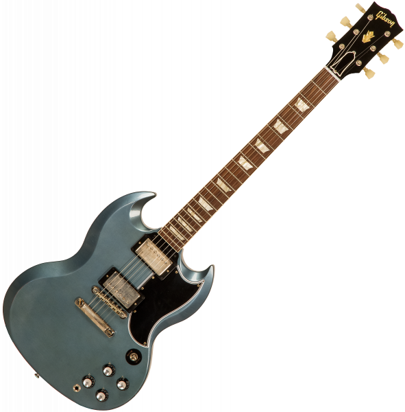 Solidbody e-gitarre Gibson Custom Shop Murphy Lab 1964 SG Standard Reissue #009262 - Light aged pelham blue