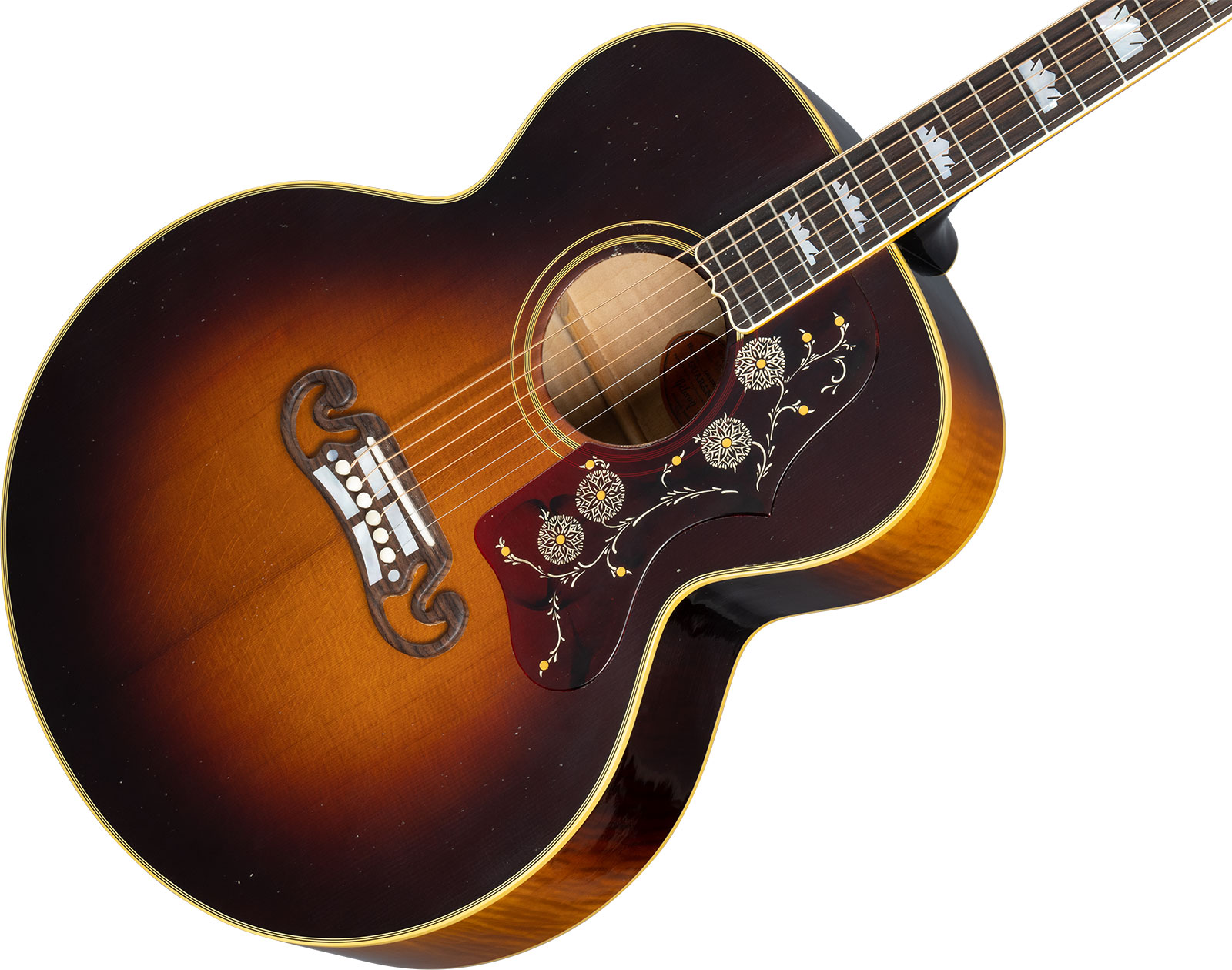 Gibson Custom Shop Murphy Lab Sj-200 1957 Jummbo Epicea Erable Rw - Light Aged Vintage Sunburst - Westerngitarre & electro - Variation 3