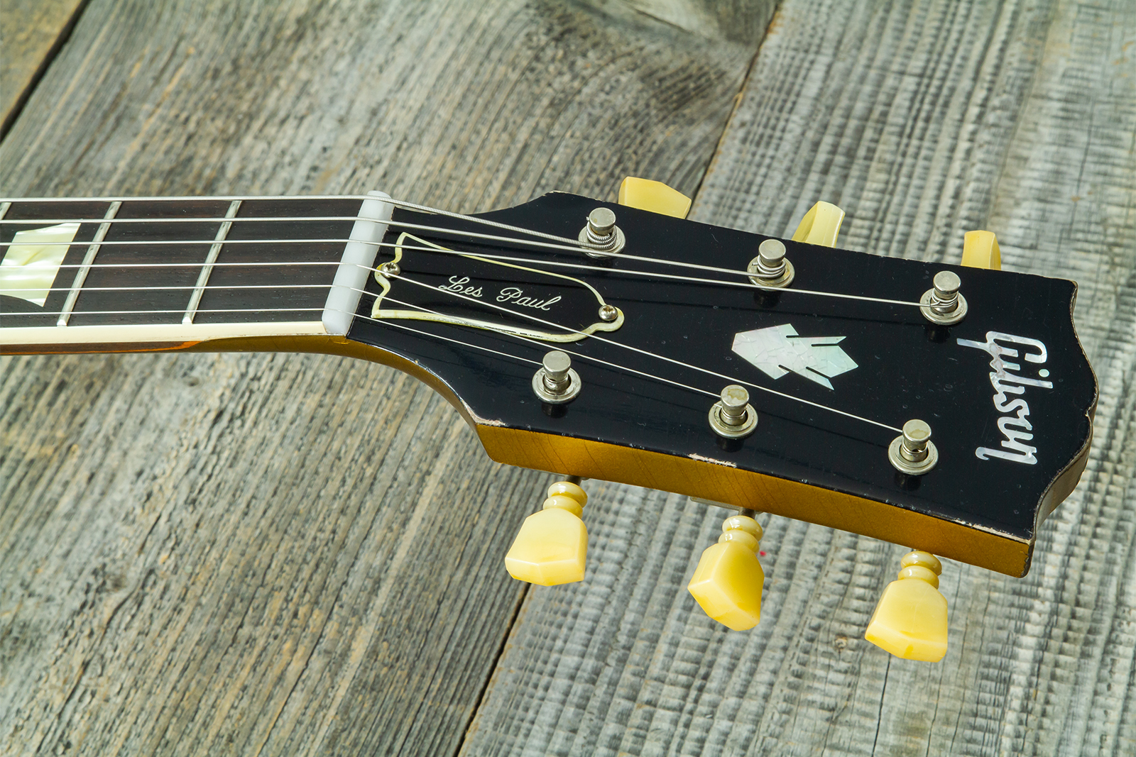 Gibson Custom Shop Sg Standard 1961 Reissue 2h Ht Rw #500881 - Murphy Lab Ultra Heavy Aged Double Gold - Double Cut E-Gitarre - Variation 9