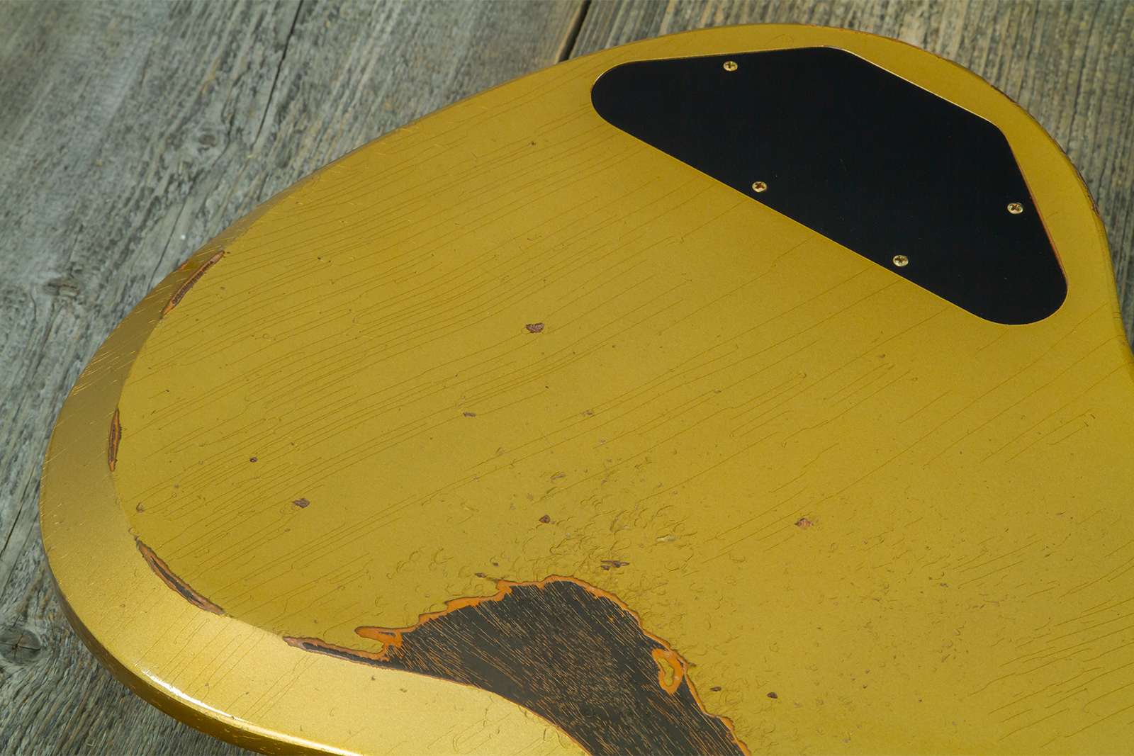 Gibson Custom Shop Sg Standard 1961 Reissue 2h Ht Rw #500881 - Murphy Lab Ultra Heavy Aged Double Gold - Double Cut E-Gitarre - Variation 11