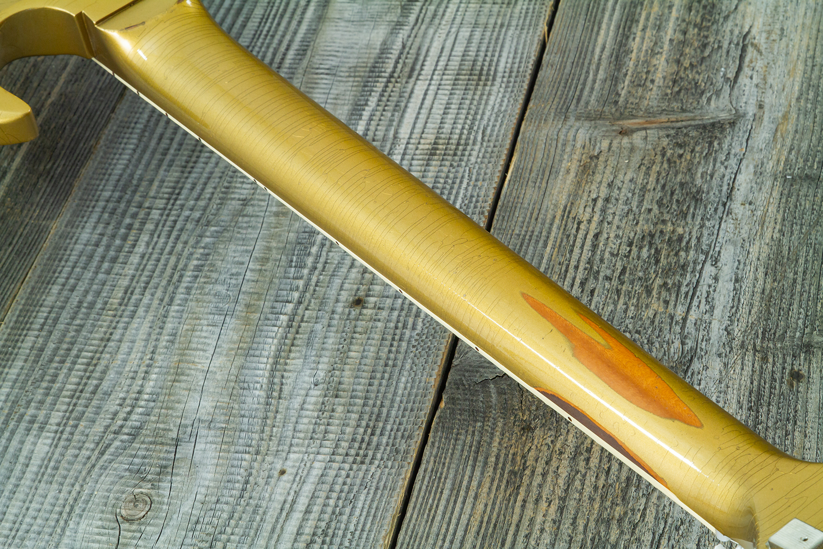 Gibson Custom Shop Sg Standard 1961 Reissue 2h Ht Rw #500881 - Murphy Lab Ultra Heavy Aged Double Gold - Double Cut E-Gitarre - Variation 14