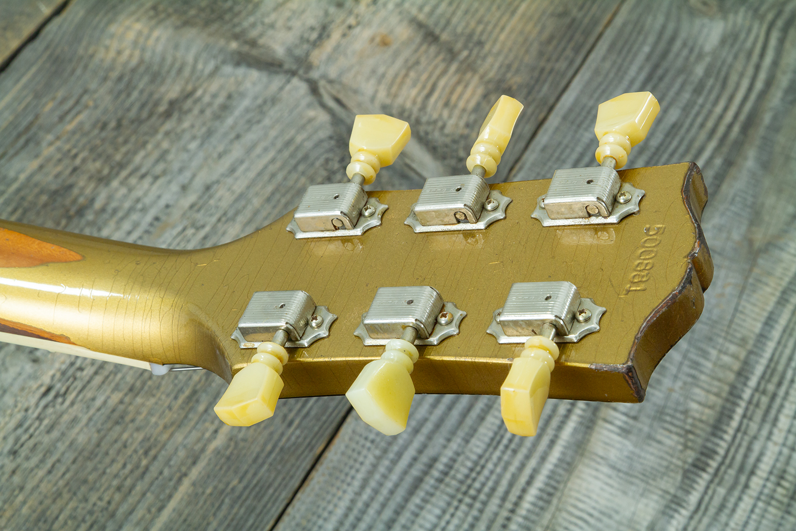 Gibson Custom Shop Sg Standard 1961 Reissue 2h Ht Rw #500881 - Murphy Lab Ultra Heavy Aged Double Gold - Double Cut E-Gitarre - Variation 15