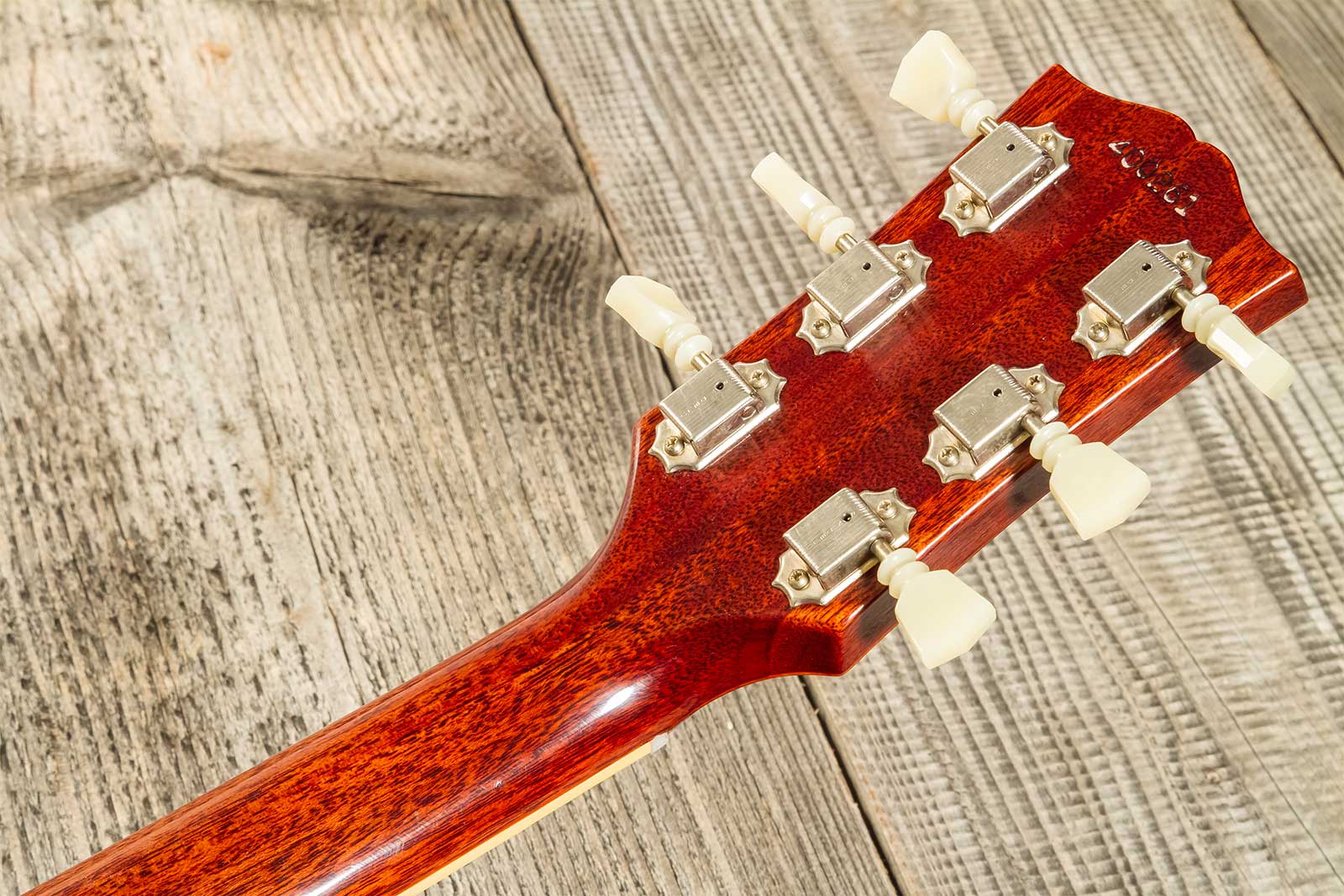 Gibson Custom Shop Sg Standard 1961 Stop Bar Reissue Lh Gaucher 2019 2h Ht Rw #400261 - Vos Cherry Red - Double Cut E-Gitarre - Variation 11