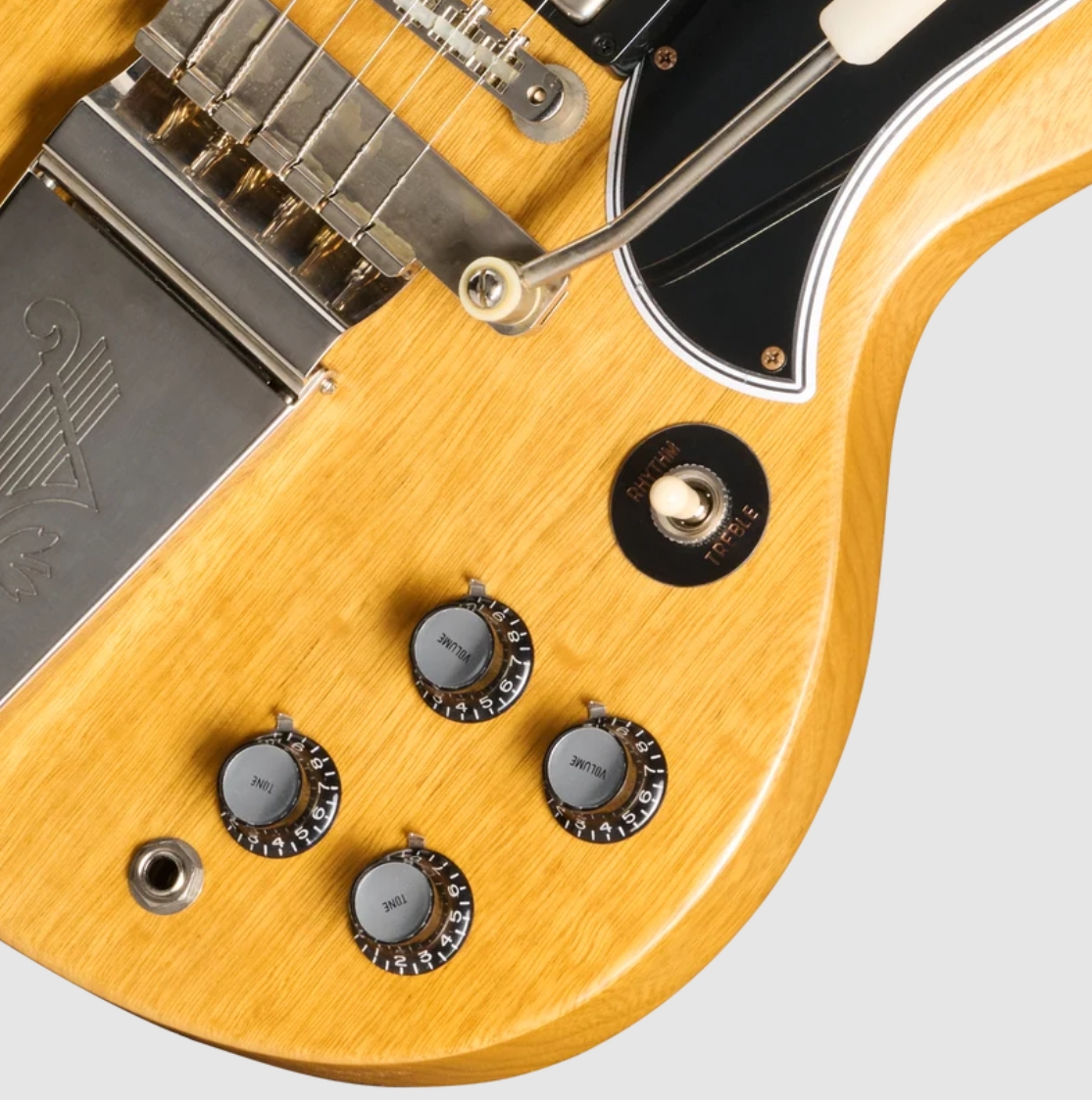Gibson Custom Shop Sg Standard Reissue 1964 Korina Le Ltd 2h Trem Eb - Vos Antique Natural - Double Cut E-Gitarre - Variation 3