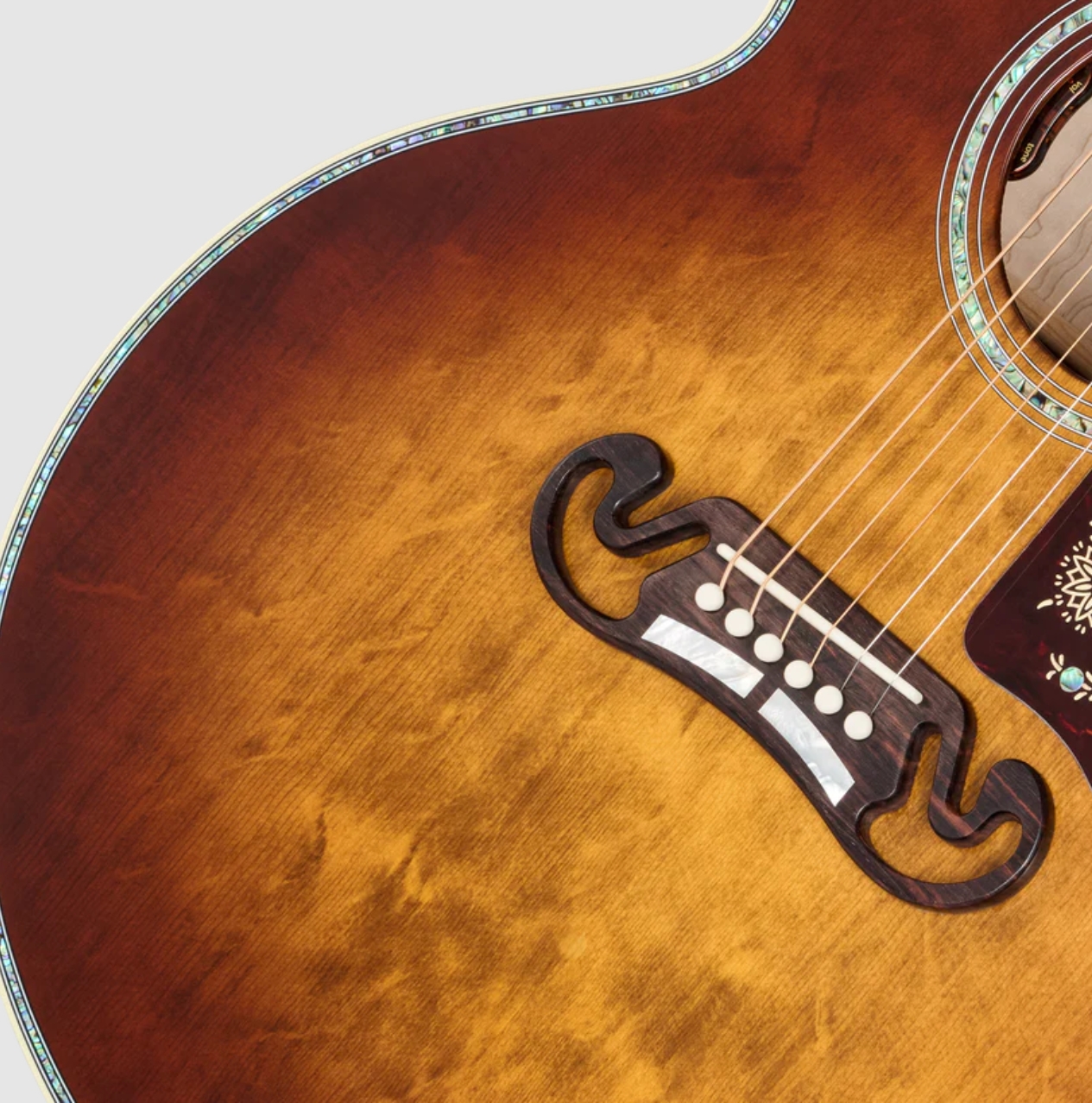 Gibson Custom Shop Sj200 Ann. Ltd Super Jumbo Epicea Erable Rw - Cremona Burst - Folk-Gitarre - Variation 2