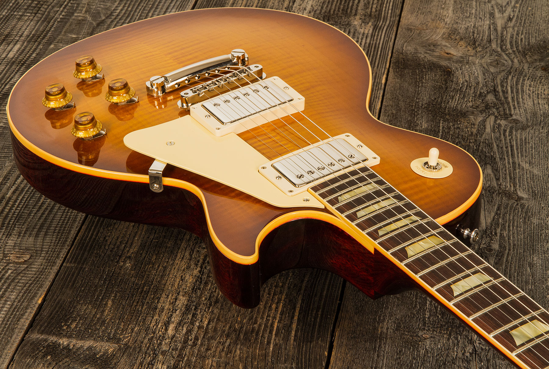 Gibson Custom Shop Standard Historic Les Paul Standard 1959 2h Ht Rw - Gloss Lemonburst - Single-Cut-E-Gitarre - Variation 1